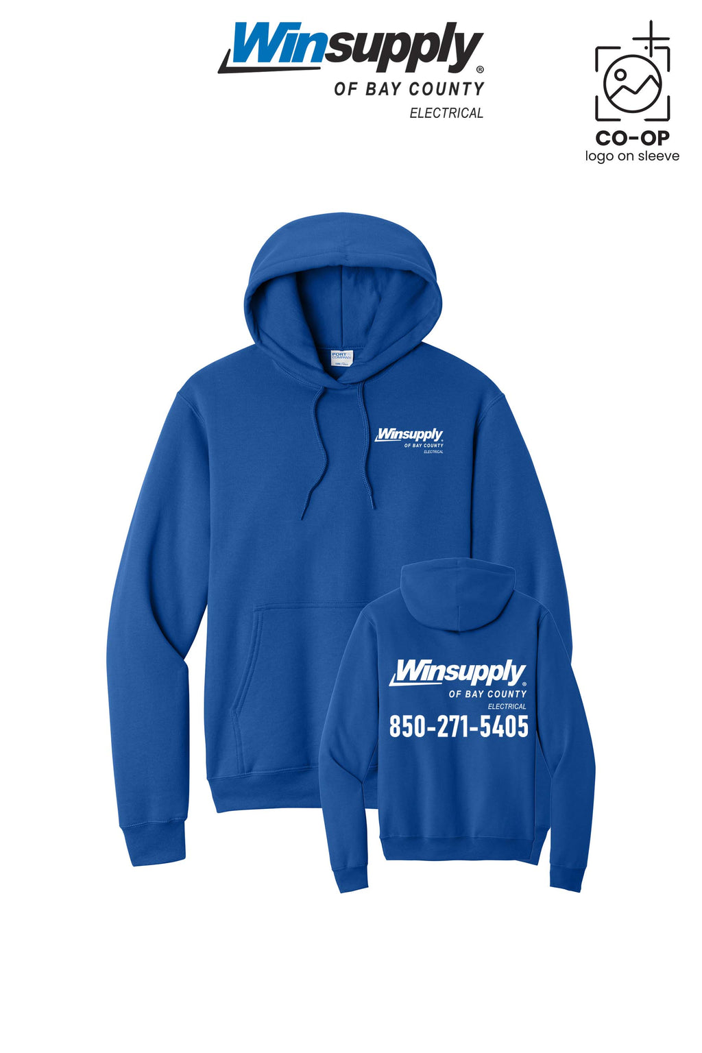 Port & Co™ Core Fleece Pullover Hooded Sweatshirt - Winsupply Bay County FL
