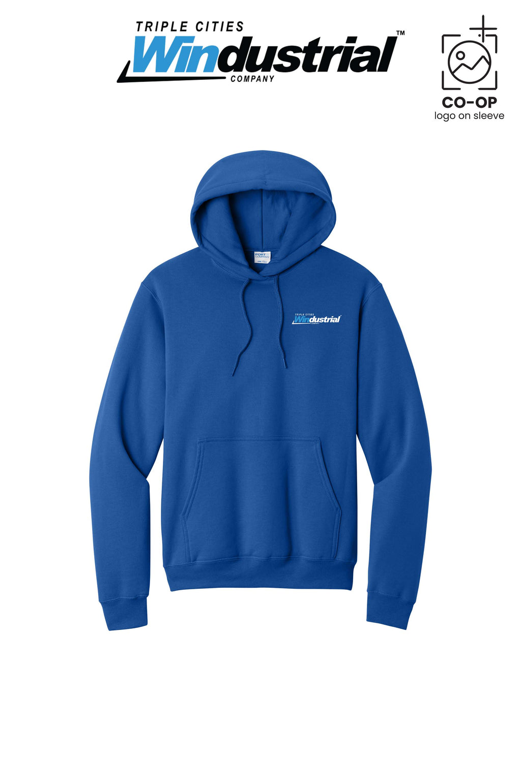 Port & Co™ Core Fleece Pullover Hooded Sweatshirt - Windustrial Triple Cities (Left Chest Only)