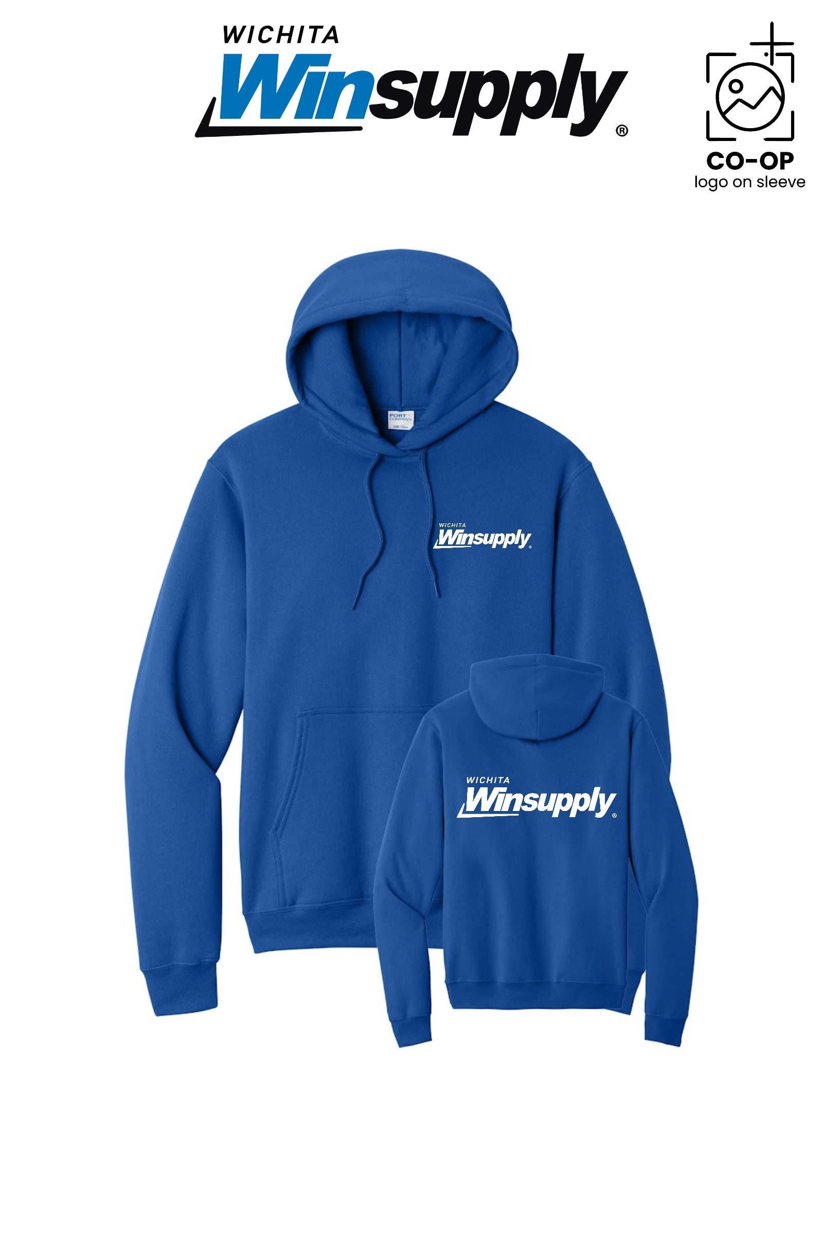 Port & Co™ Core Fleece Pullover Hooded Sweatshirt - Wichita Winsupply