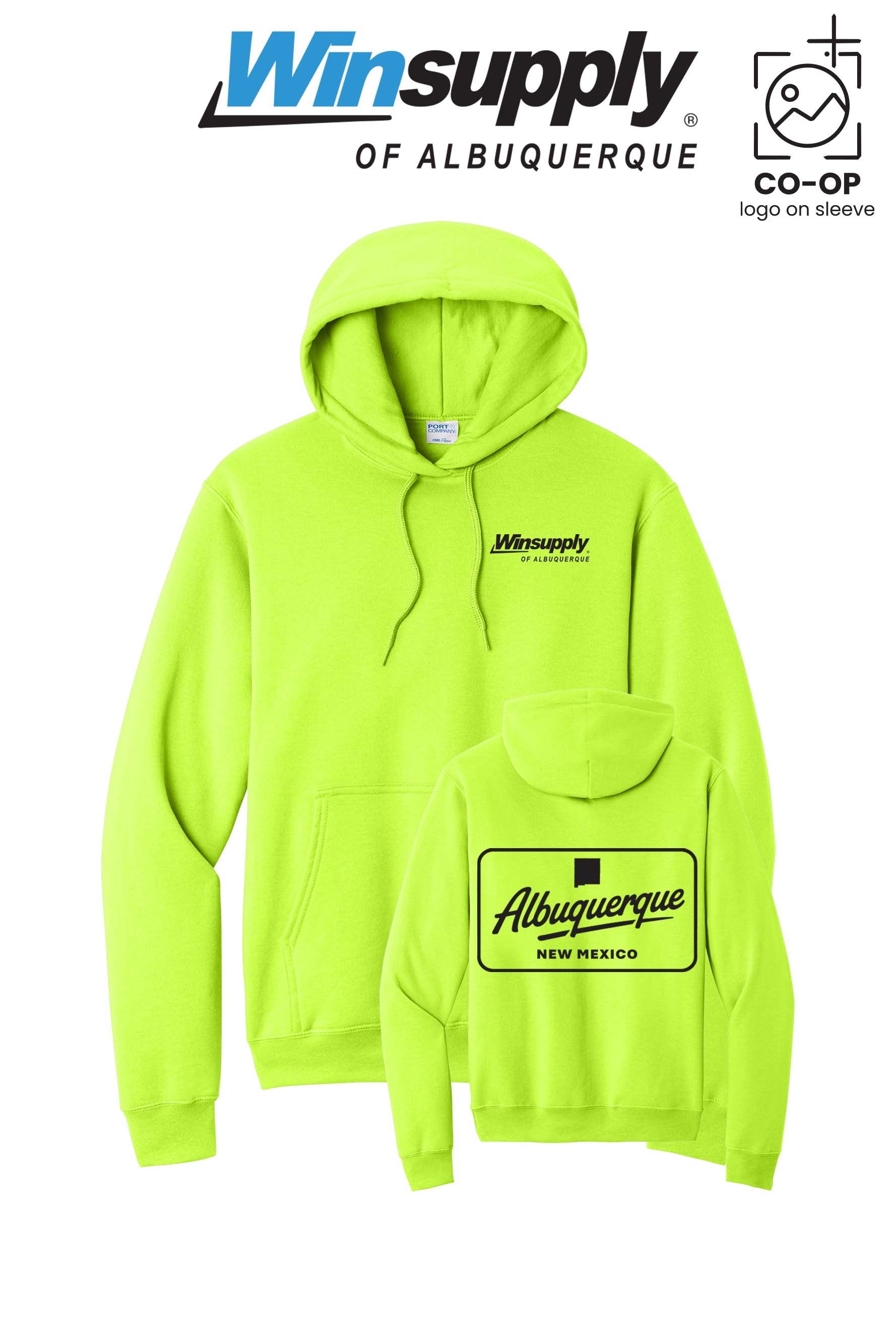Port & Co™ Core Fleece Pullover Hooded Sweatshirt - Winsupply of Albuquerque