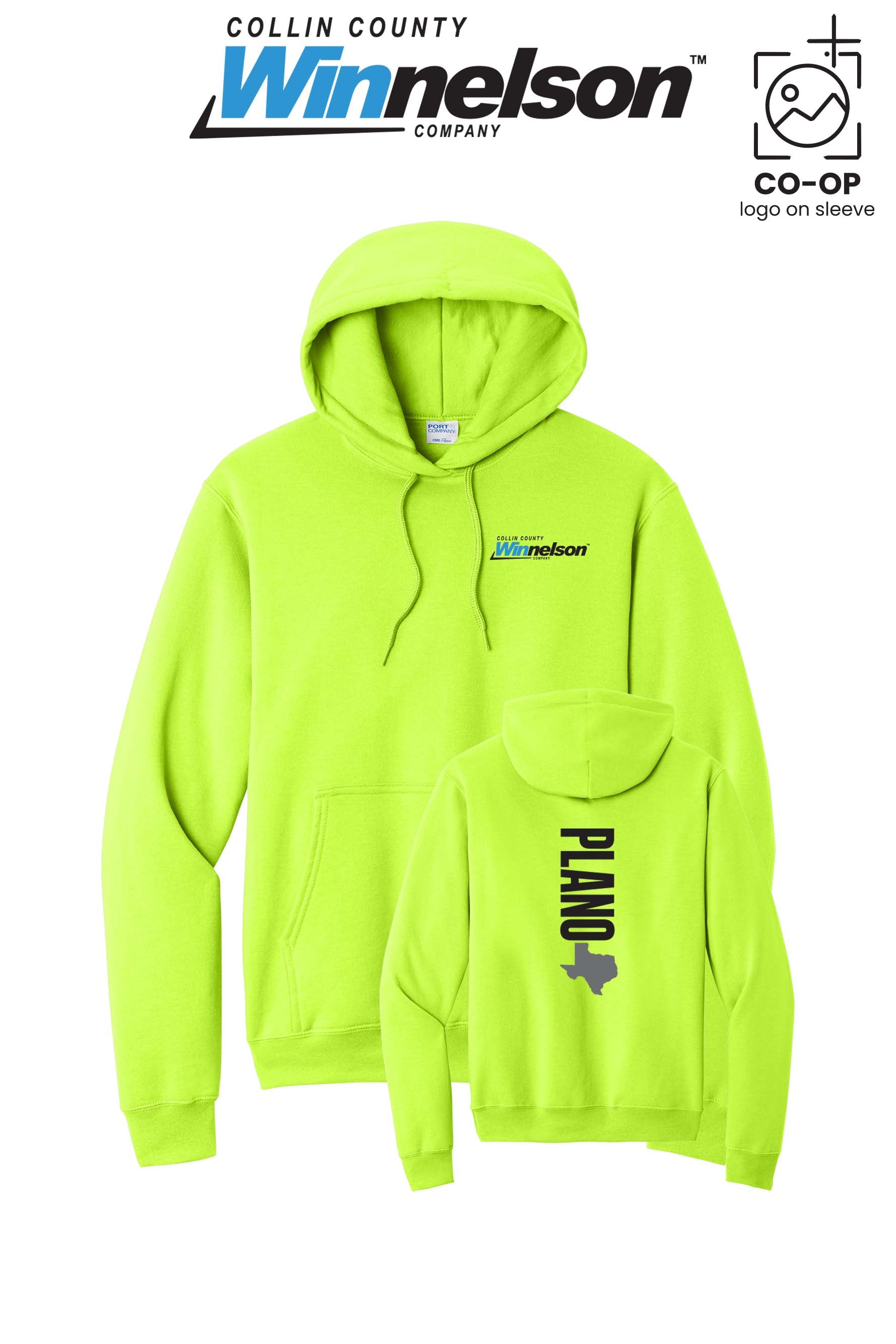 Port & Co™ Core Fleece Pullover Hooded Sweatshirt - Collin County Winnelson