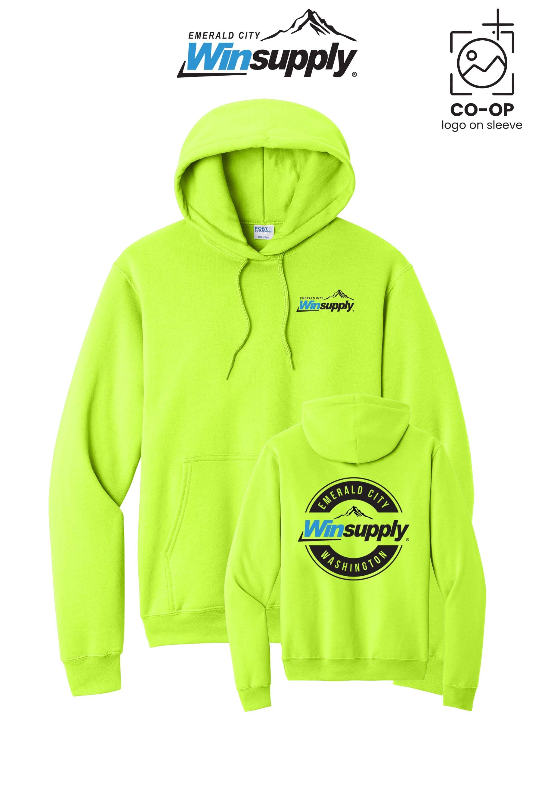 Port & Co™ Core Fleece Pullover Hooded Sweatshirt - Winsupply Emerald City