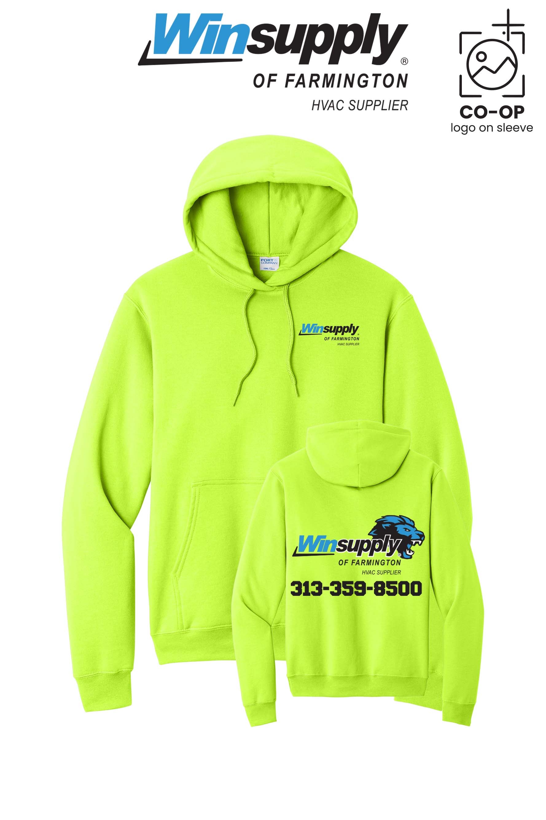 Port & Co™ Core Fleece Pullover Hooded Sweatshirt - Winsupply of Farmington
