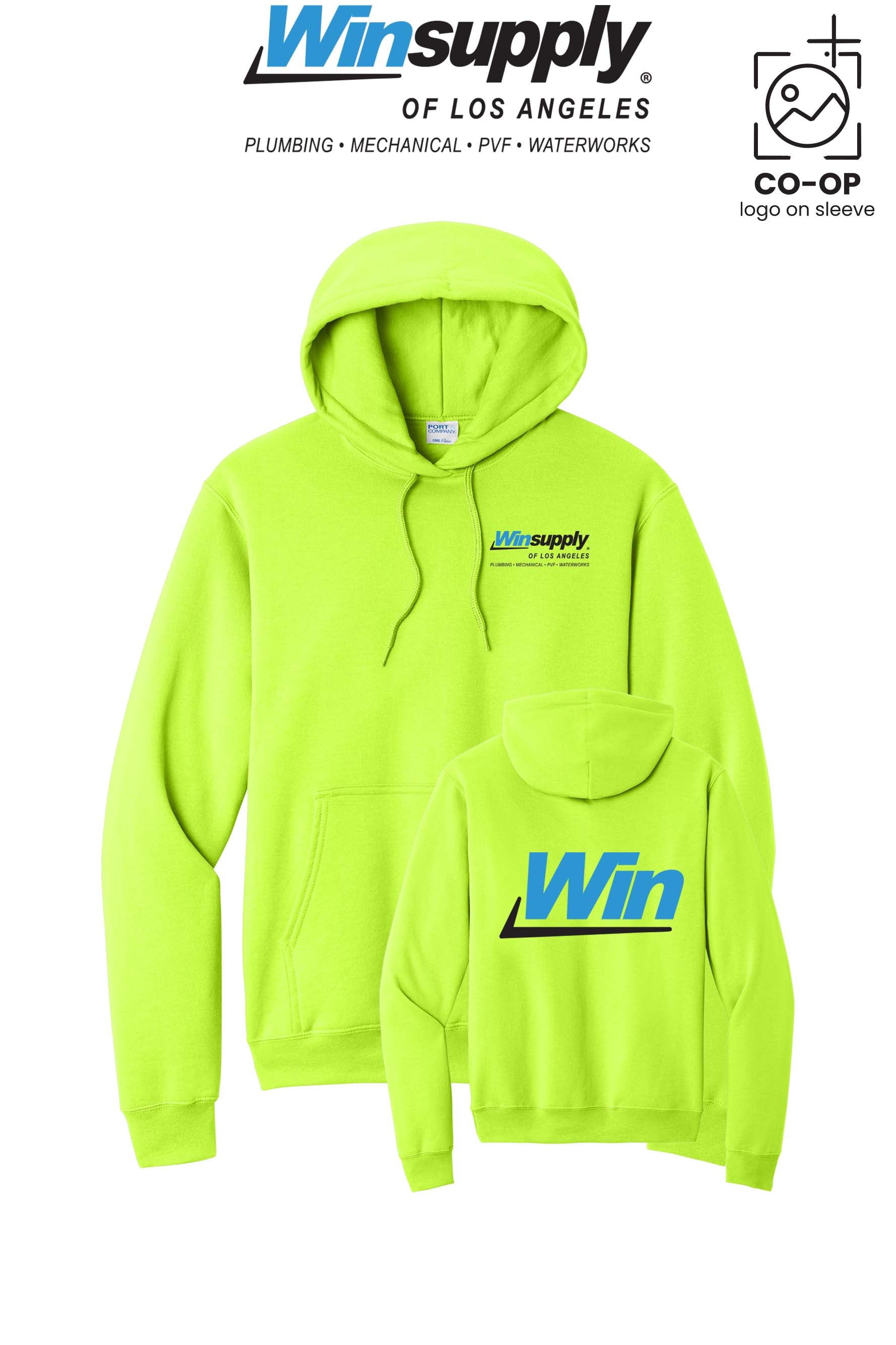Port & Co™ Core Fleece Pullover Hooded Sweatshirt - Winsupply of Los Angeles