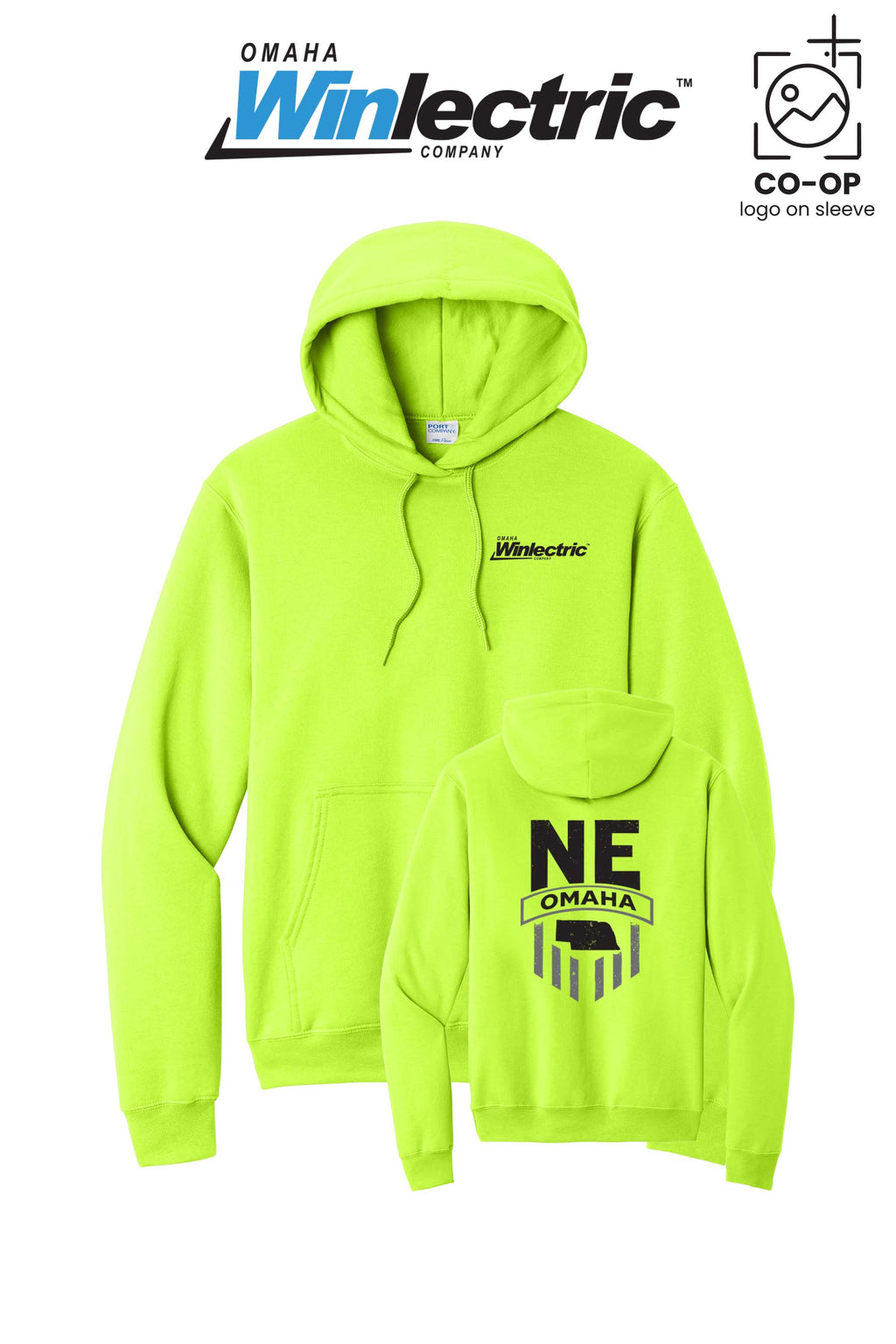 Port & Co™ Core Fleece Pullover Hooded Sweatshirt - Omaha Winlectric