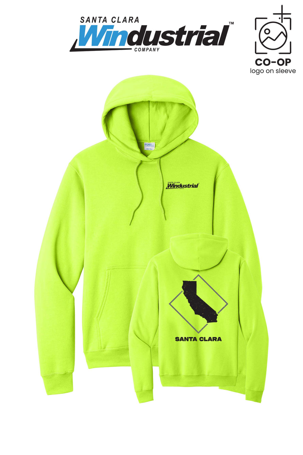 Port & Co™ Core Fleece Pullover Hooded Sweatshirt - Santa Clara Windustrial