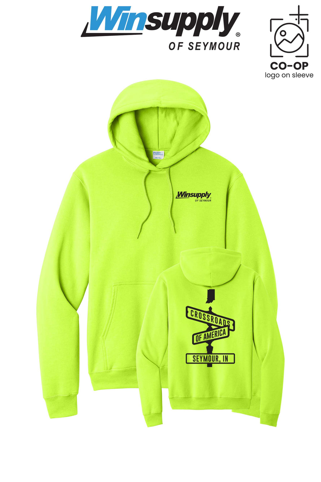 Port & Co™ Core Fleece Pullover Hooded Sweatshirt - Winsupply of Seymour IN