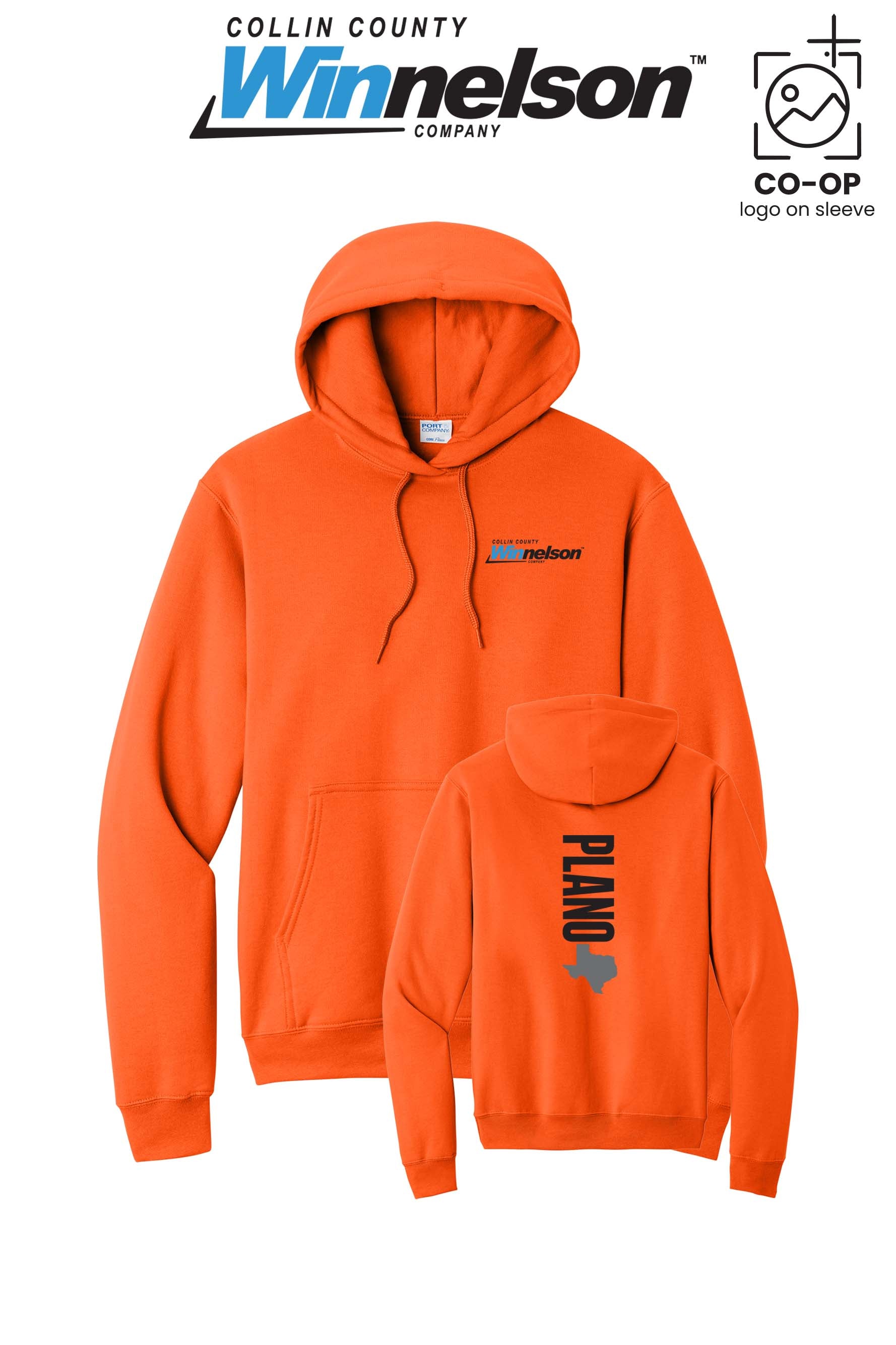 Port & Co™ Core Fleece Pullover Hooded Sweatshirt - Collin County Winnelson