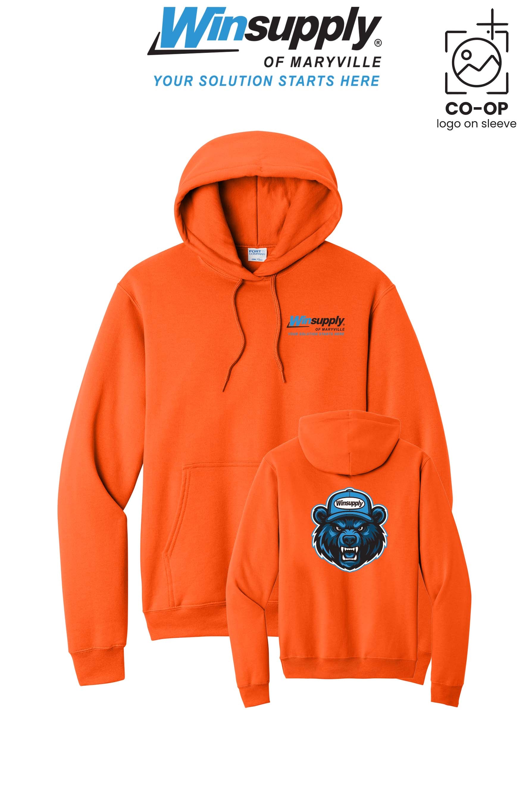 Port & Co™ Core Fleece Pullover Hooded Sweatshirt - Winsupply of Maryville
