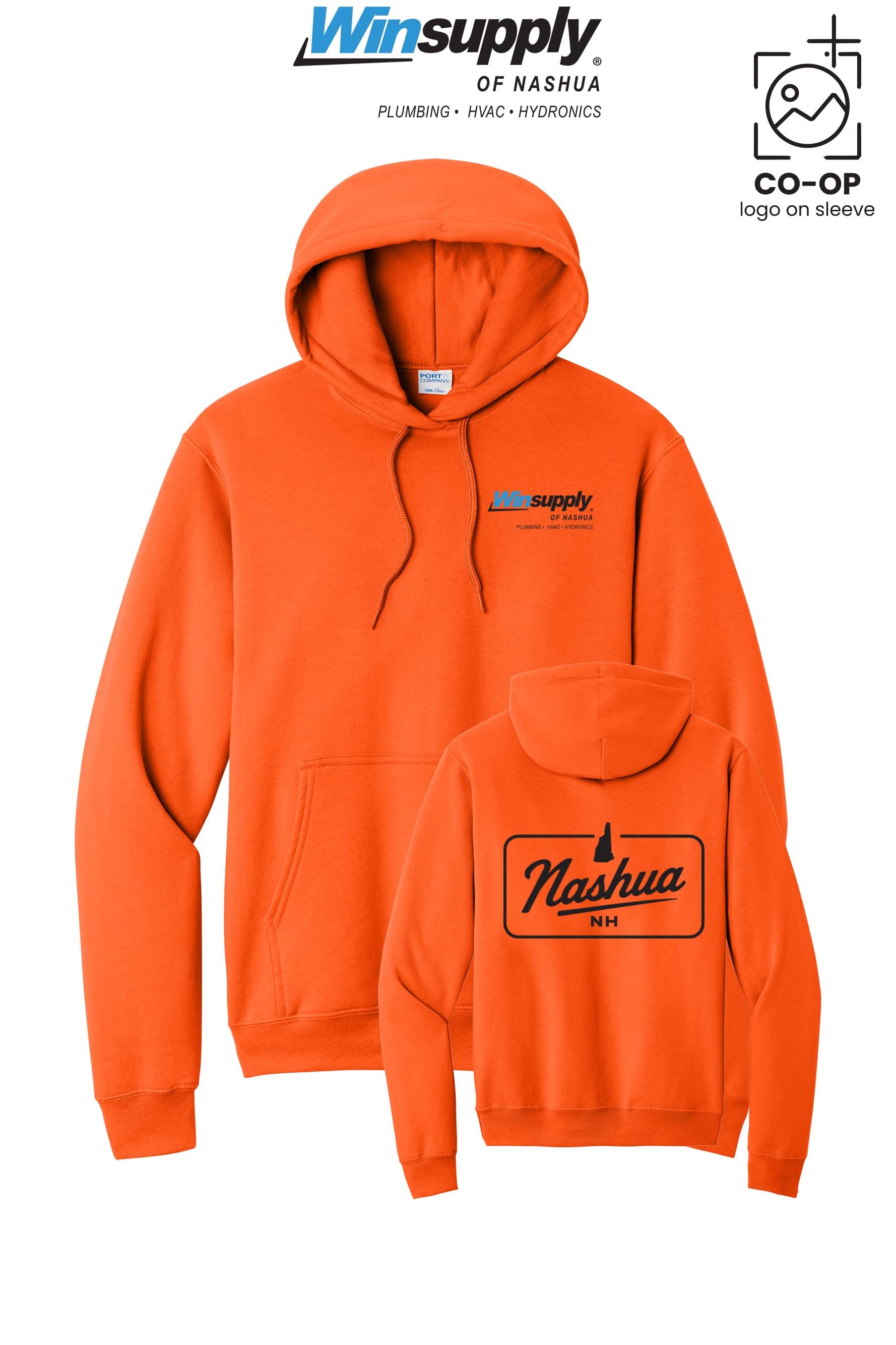 Port & Co™ Core Fleece Pullover Hooded Sweatshirt - Winsupply of Nashua