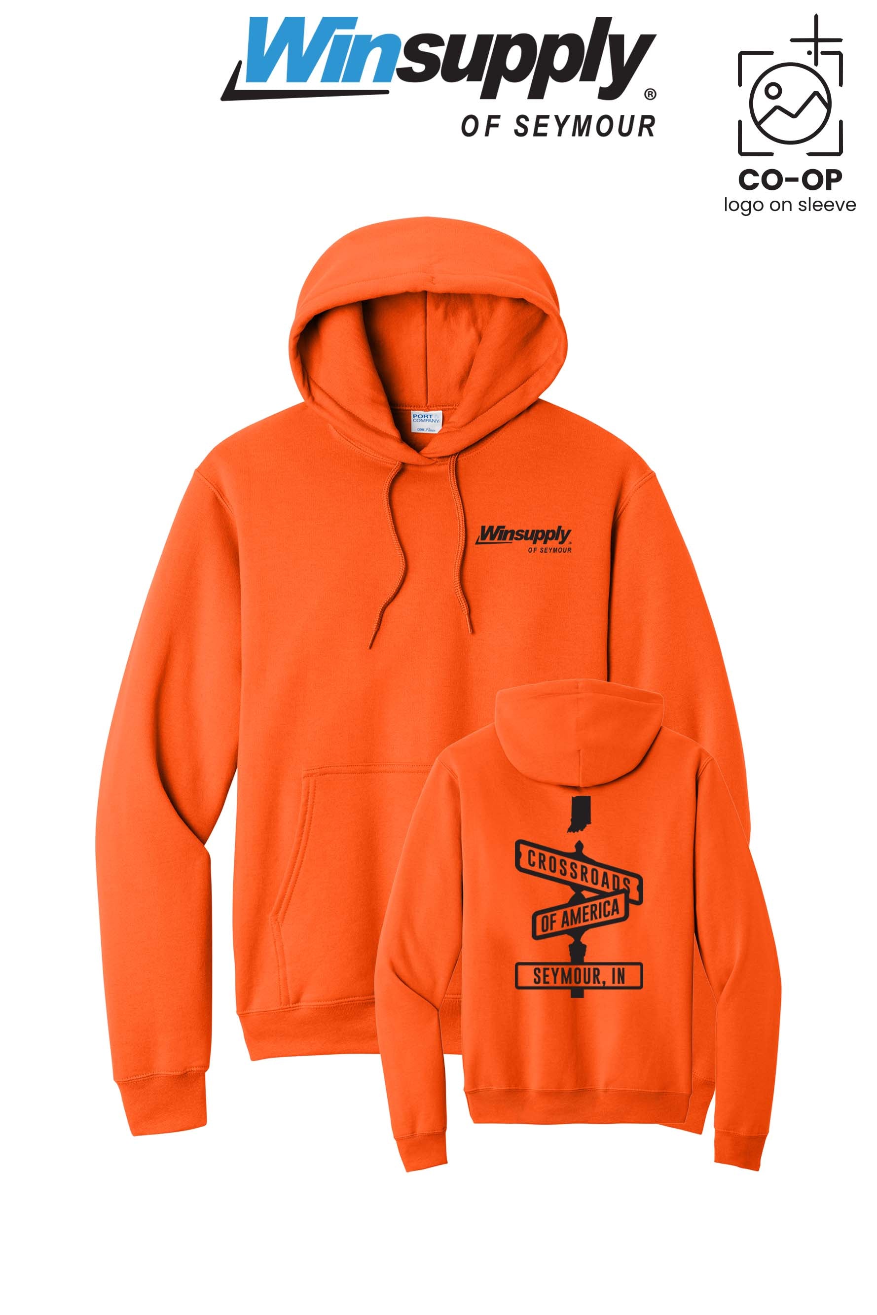 Port & Co™ Core Fleece Pullover Hooded Sweatshirt - Winsupply of Seymour IN