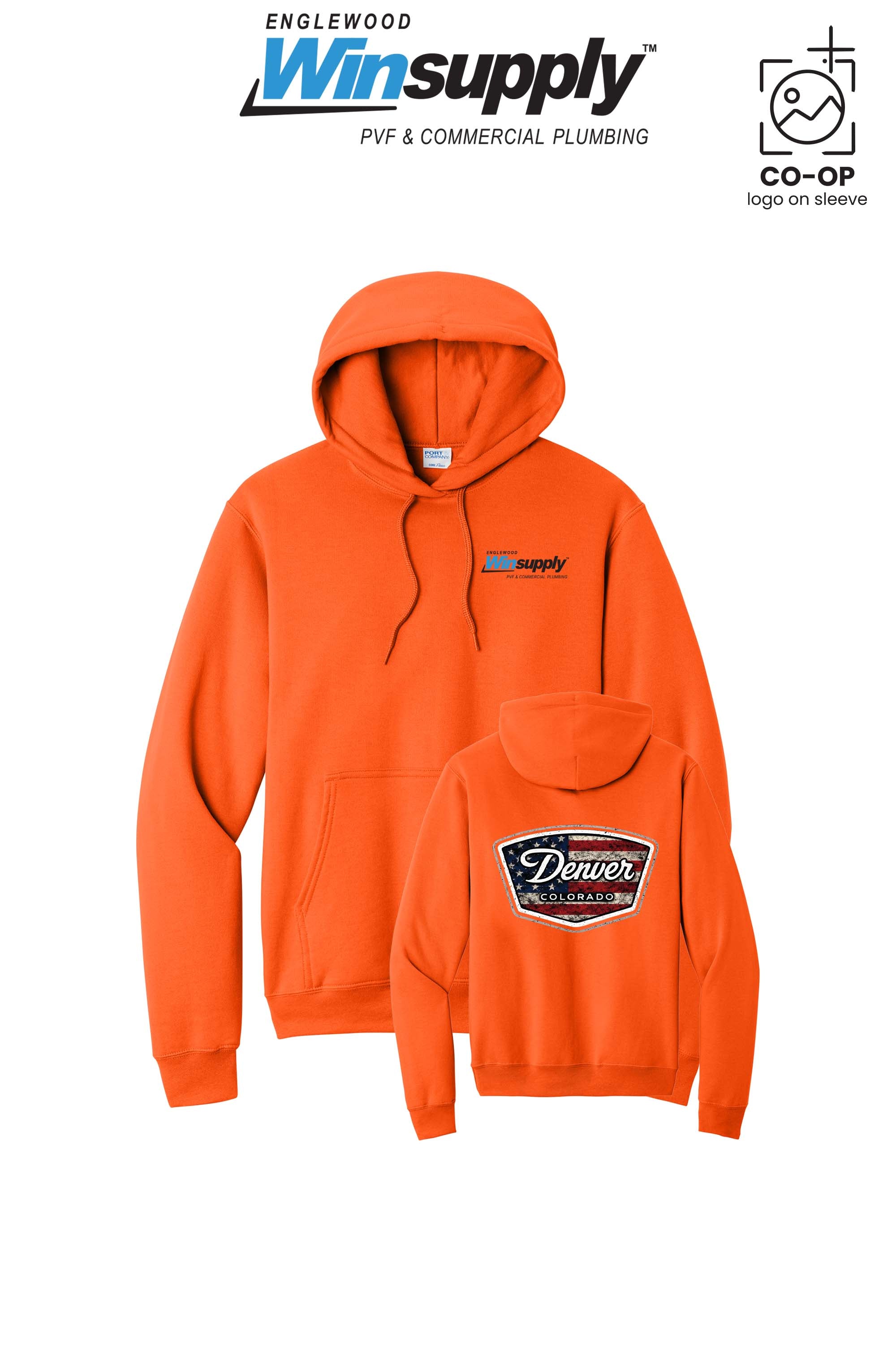 Port & Co™ Core Fleece Pullover Hooded Sweatshirt - Englewood Winsupply