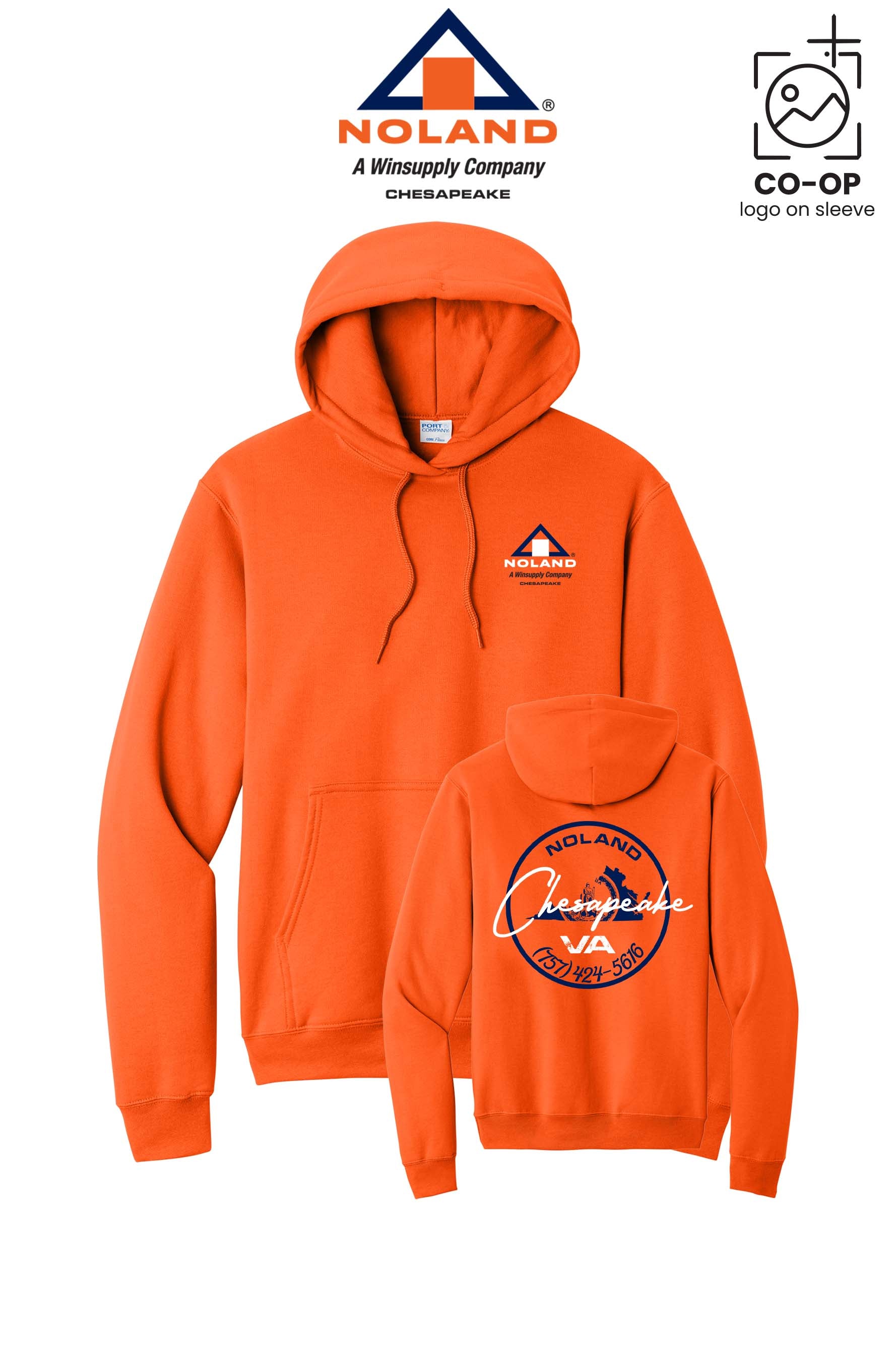 Port & Co™ Core Fleece Pullover Hooded Sweatshirt - Noland Company Chesapeake