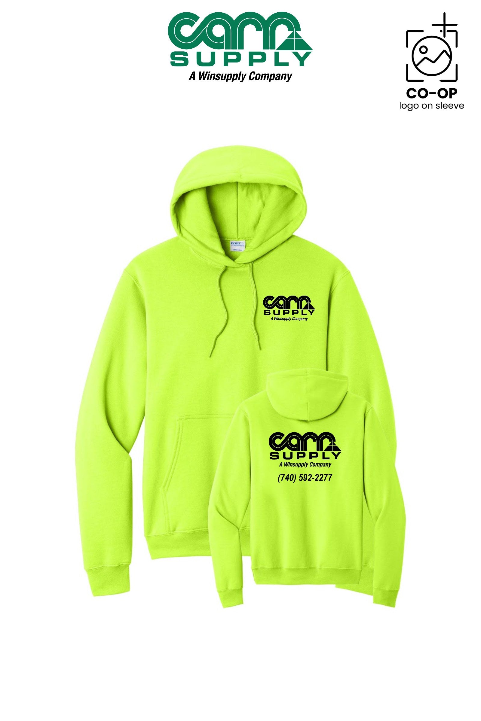 Port & Co™ Core Fleece Pullover Hooded Sweatshirt - Carr Supply - Athens