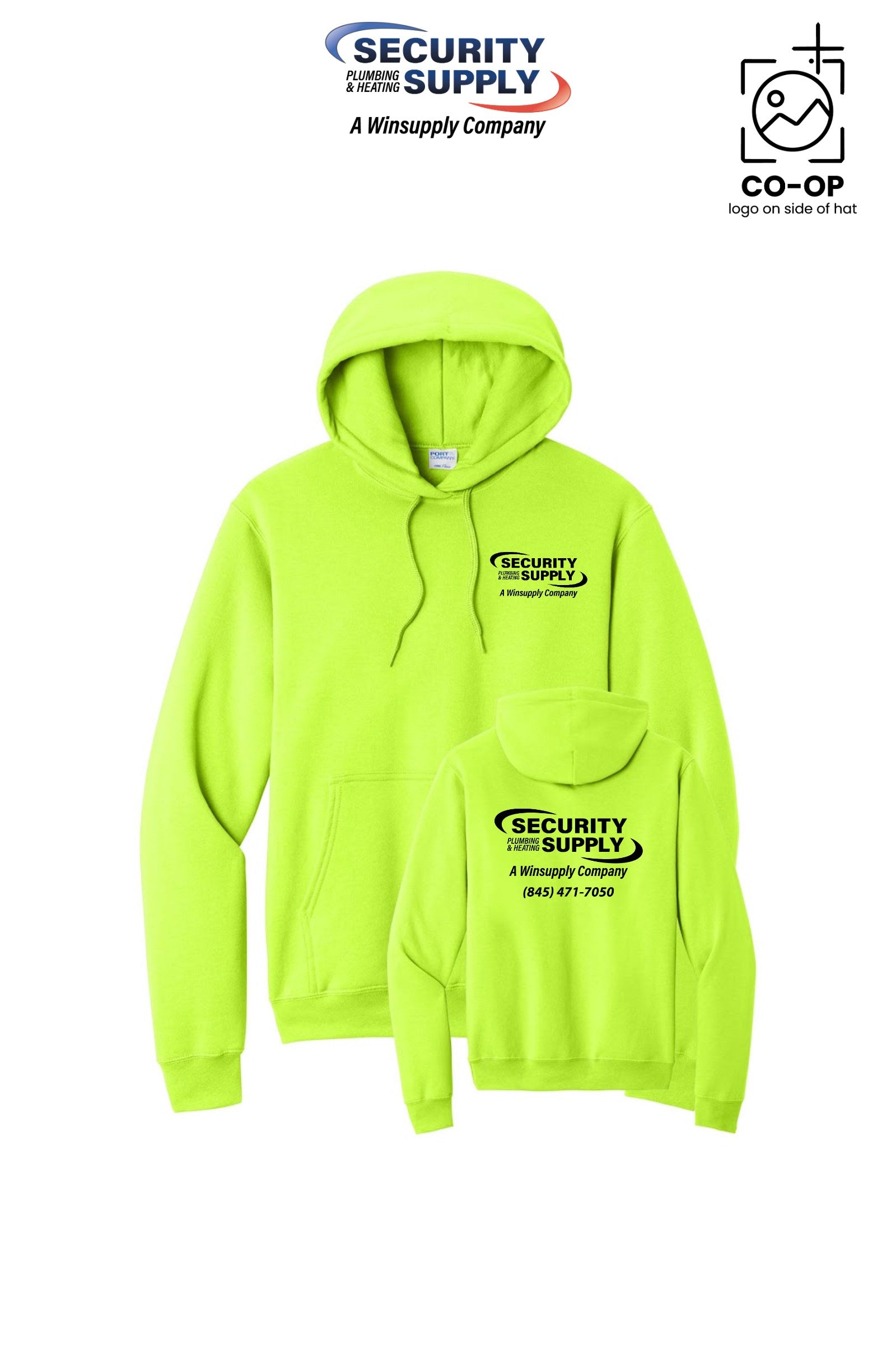 Port & Co™ Core Fleece Pullover Hooded Sweatshirt - Security Plumbing & Heating Supply - Poughkeepsie, NY