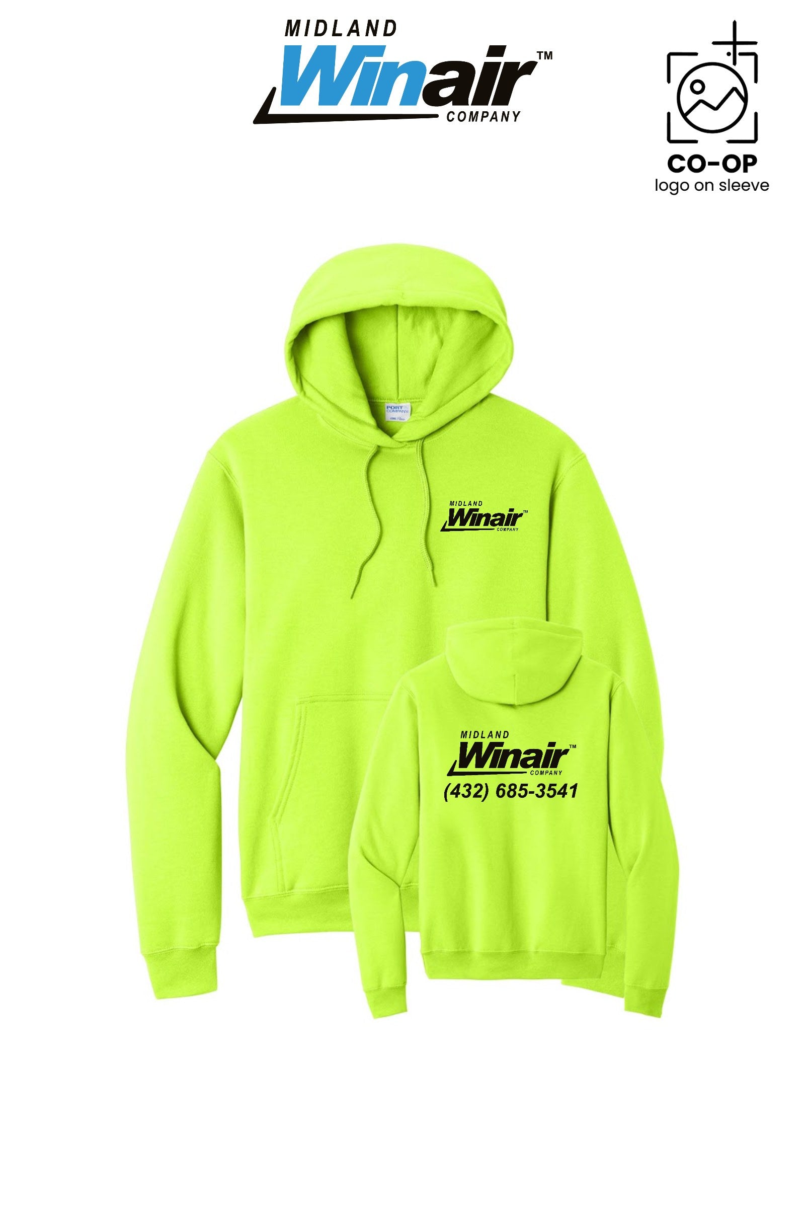 Port & Co™ Core Fleece Pullover Hooded Sweatshirt - Midland Winair