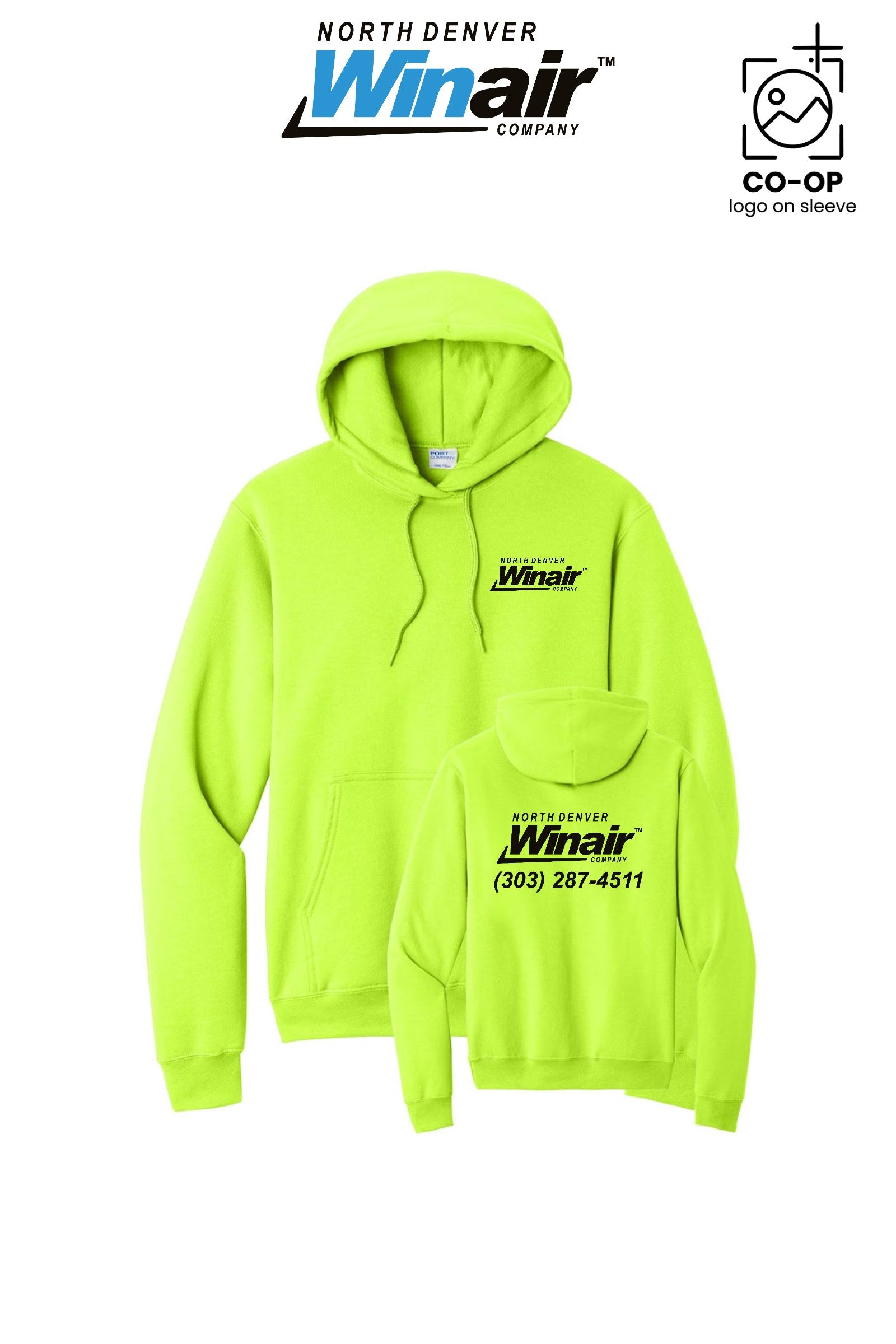 Port & Co™ Core Fleece Pullover Hooded Sweatshirt - North Denver Winair