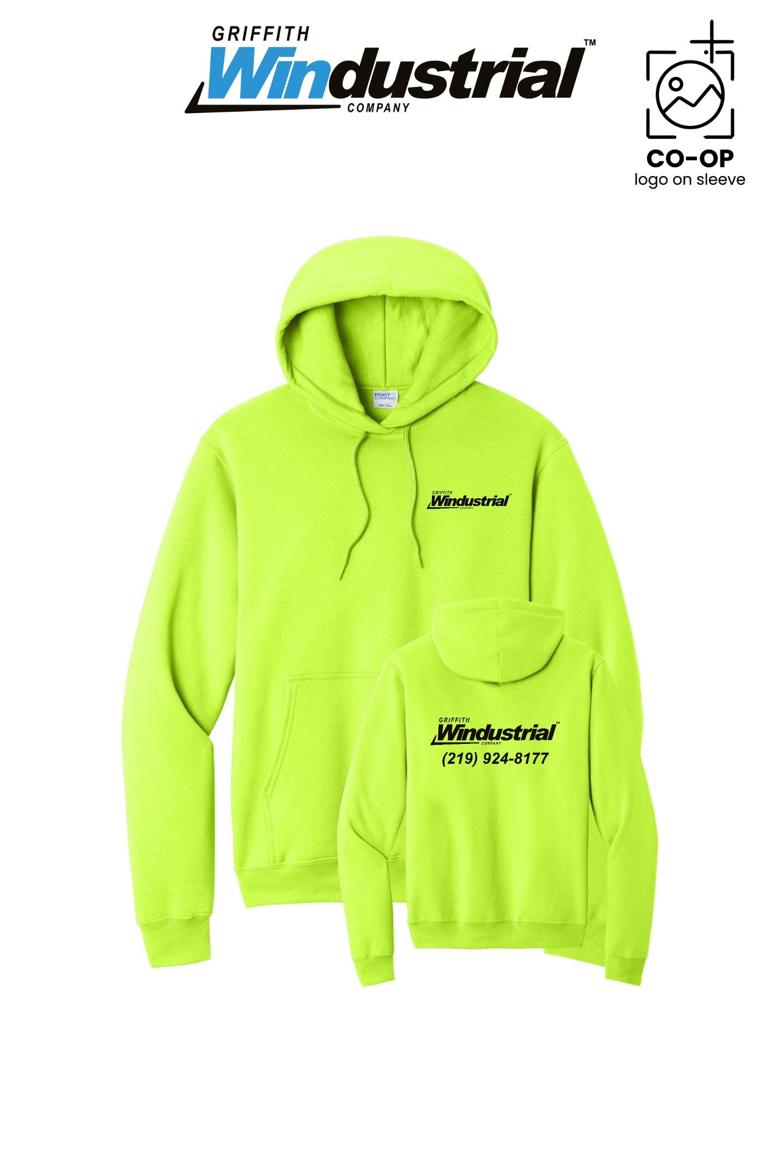 Port & Co™ Core Fleece Pullover Hooded Sweatshirt - Griffith Windustrial