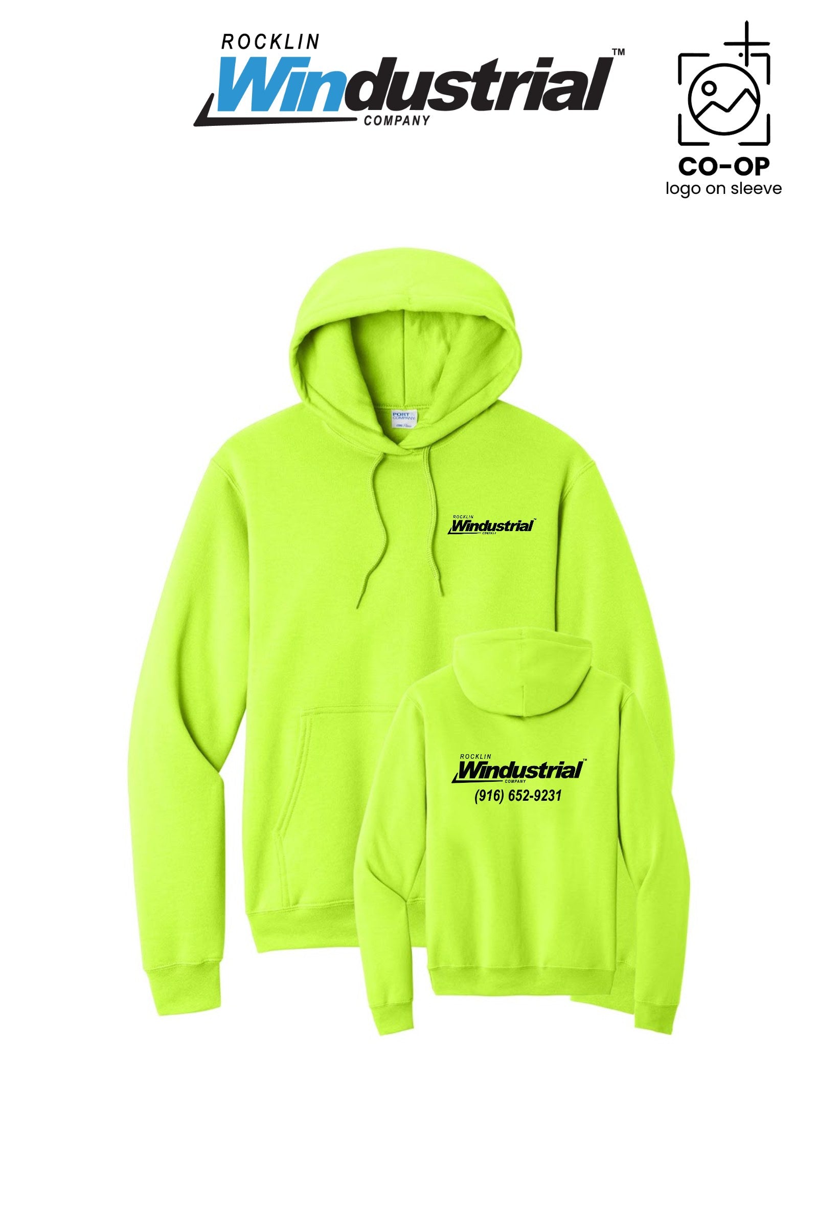 Port & Co™ Core Fleece Pullover Hooded Sweatshirt - Rocklin Windustrial
