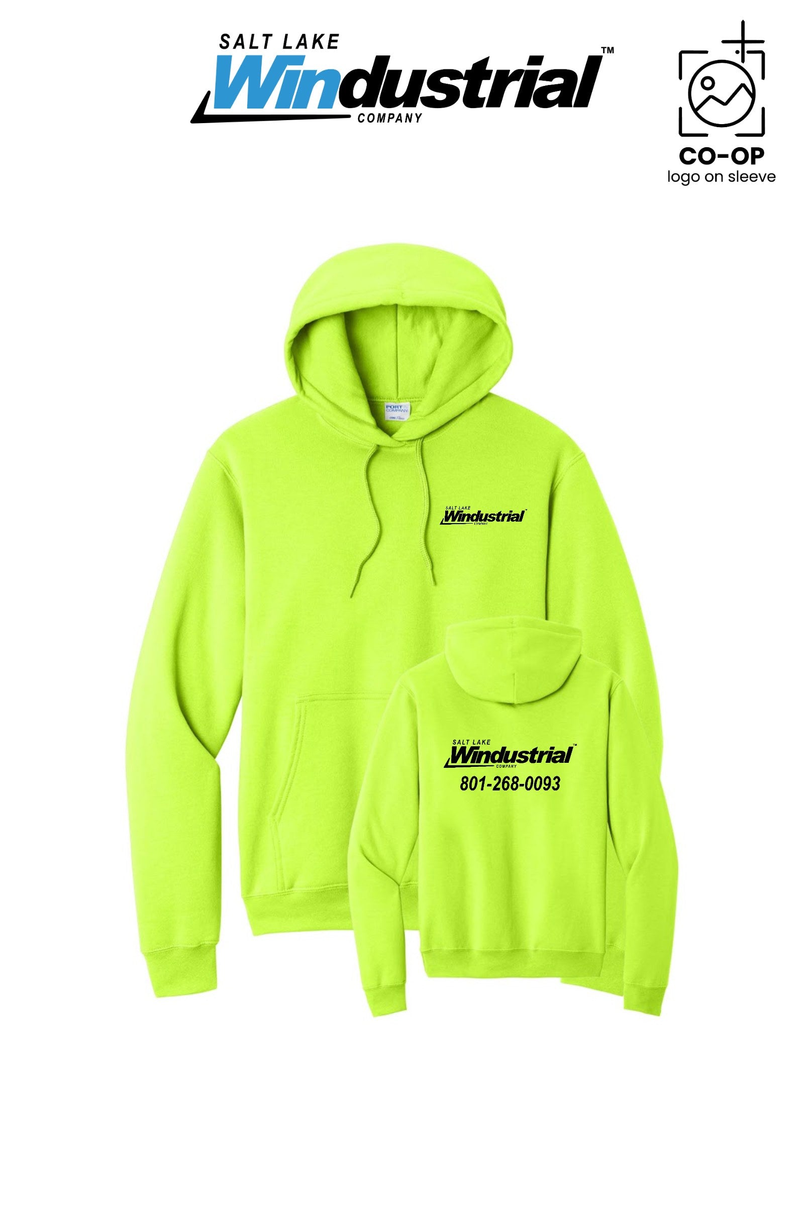 Port & Co™ Core Fleece Pullover Hooded Sweatshirt - Salt Lake Windustrial
