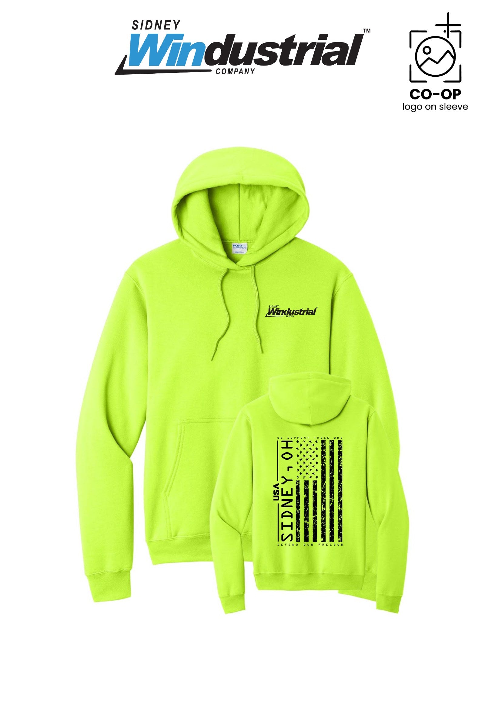 Port & Co™ Core Fleece Pullover Hooded Sweatshirt - Sidney Windustrial
