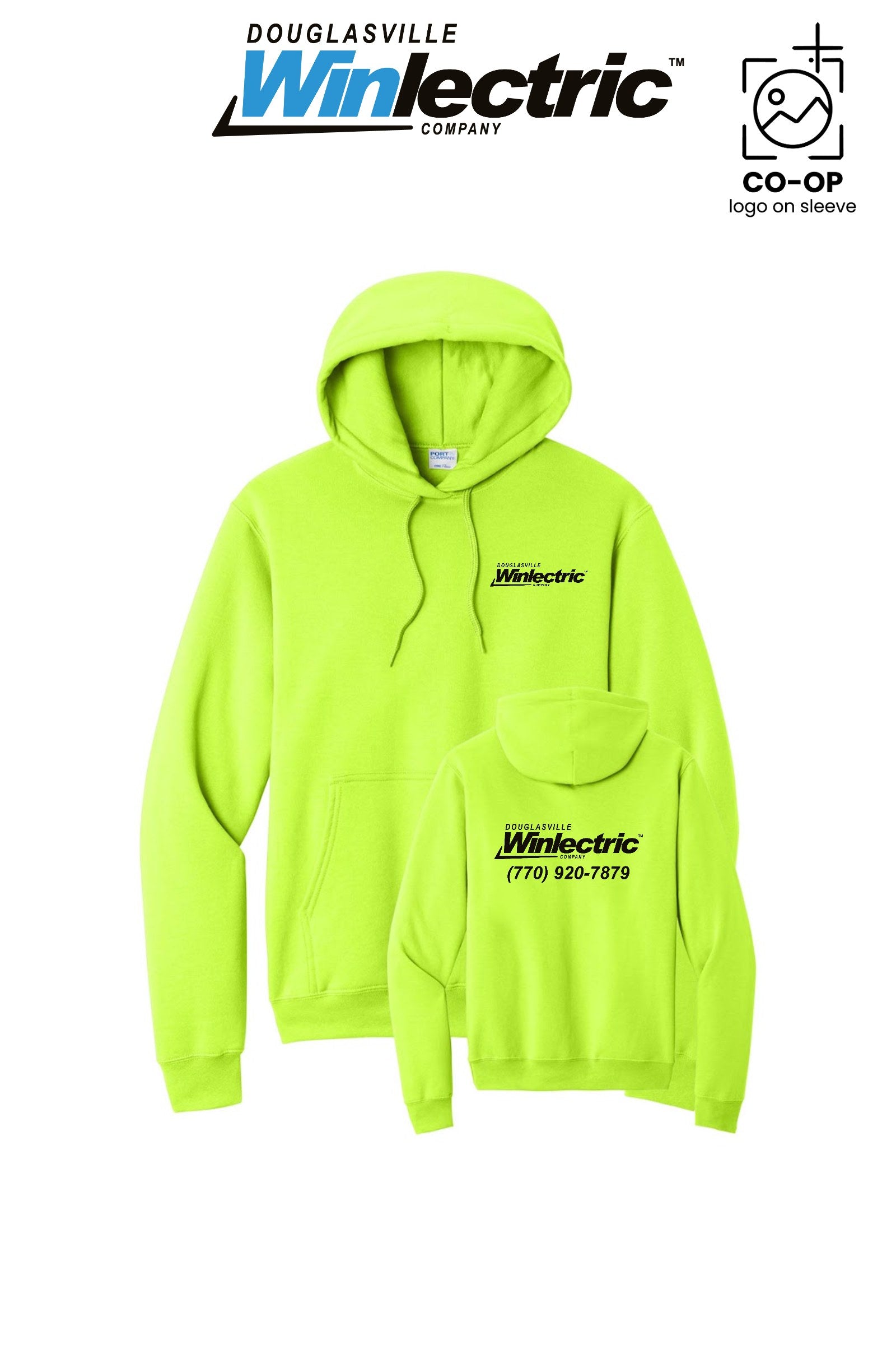 Port & Co™ Core Fleece Pullover Hooded Sweatshirt - Douglasville Winlectric