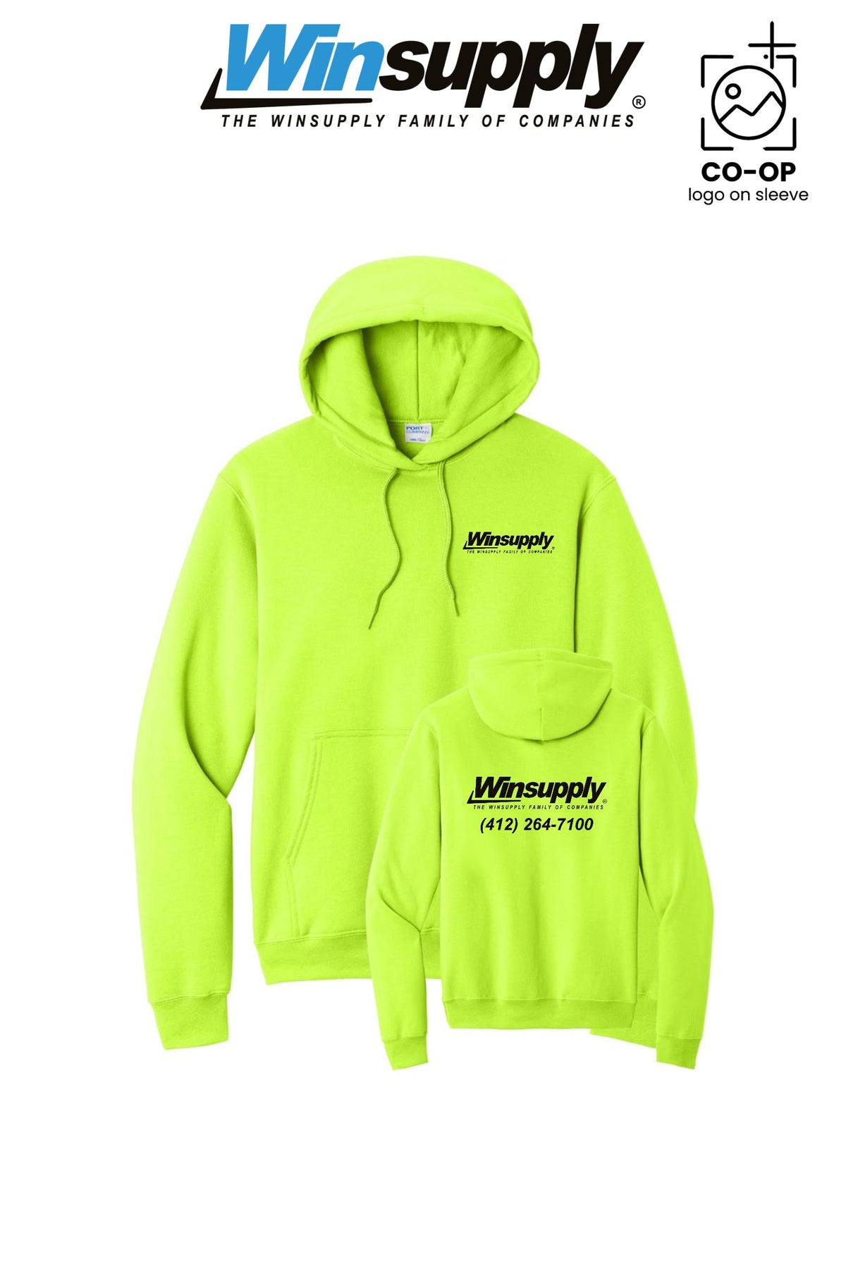 Port & Co™ Core Fleece Pullover Hooded Sweatshirt - Winsupply of Coraopolis