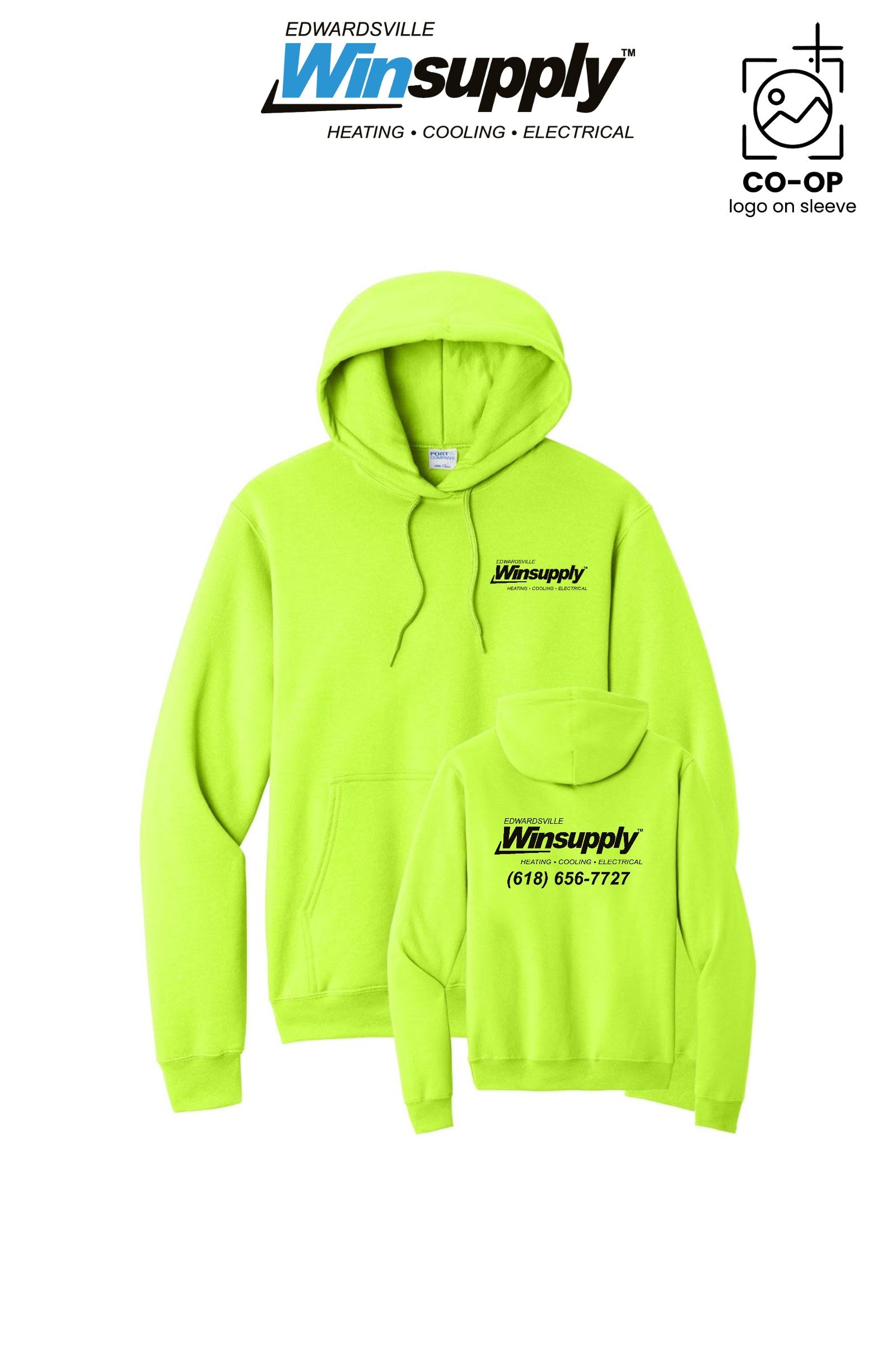 Port & Co™ Core Fleece Pullover Hooded Sweatshirt - Edwardsville Winsupply