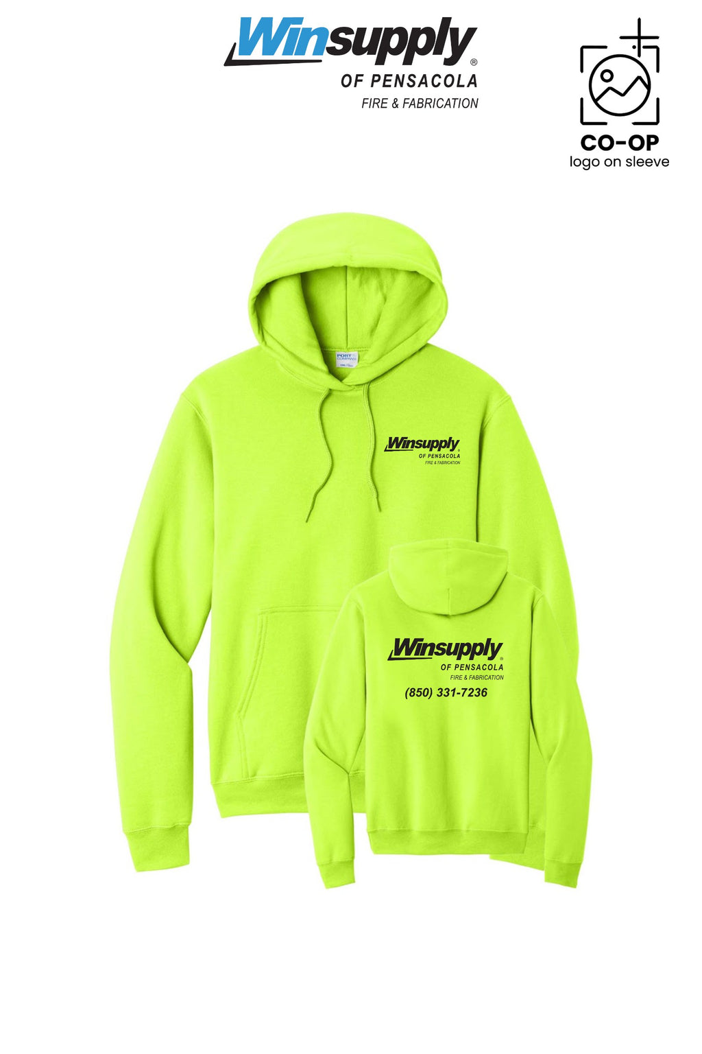 Port & Co™ Core Fleece Pullover Hooded Sweatshirt - Winsupply Pensacola Fire & Fabrication