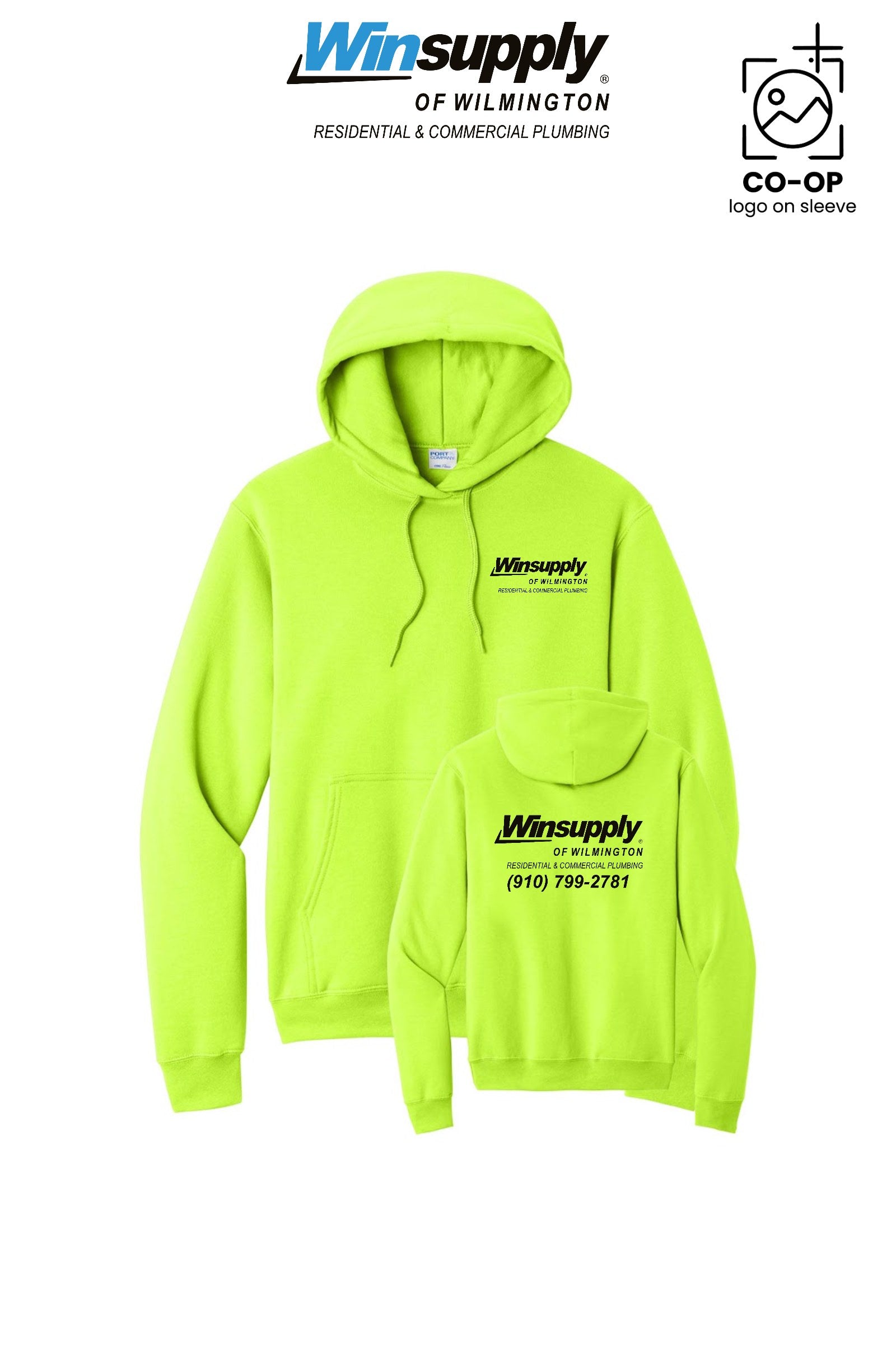 Port & Co™ Core Fleece Pullover Hooded Sweatshirt - Winsupply of Wilmington