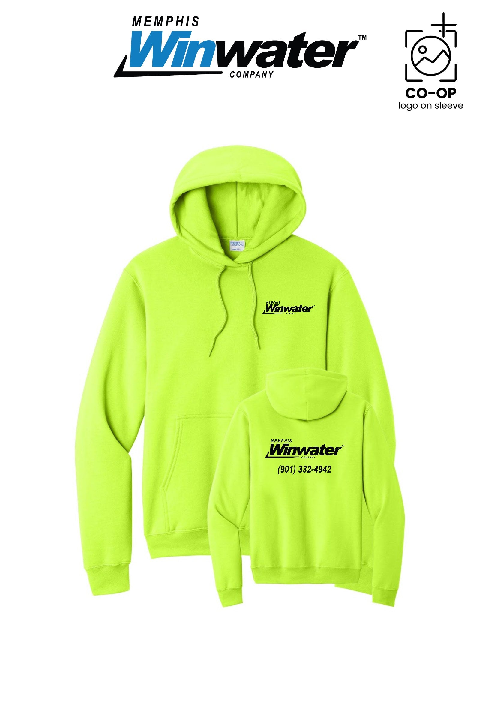 Port & Co™ Core Fleece Pullover Hooded Sweatshirt - Memphis Winwater