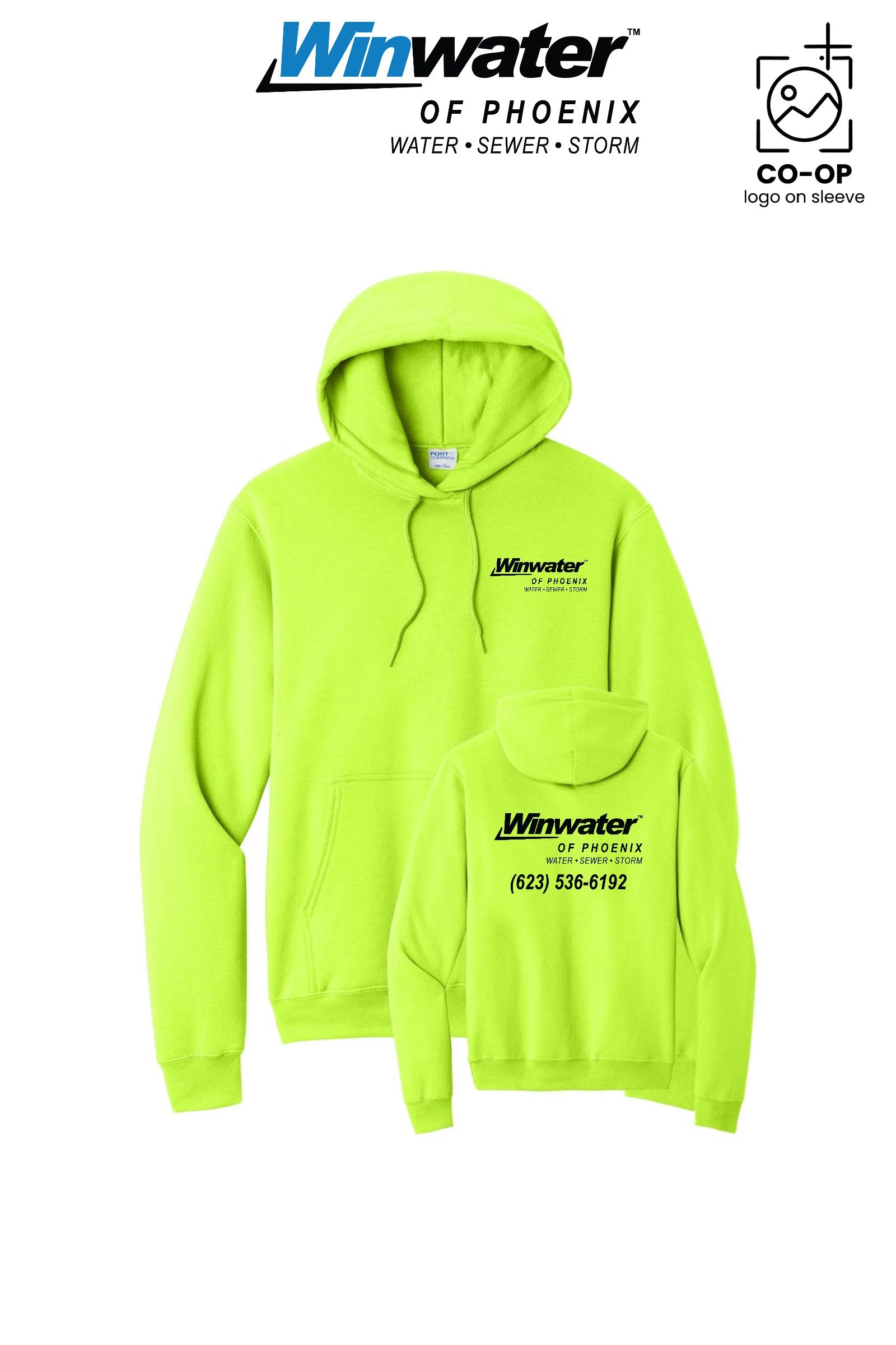 Port & Co™ Core Fleece Pullover Hooded Sweatshirt - Winwater of Phoenix