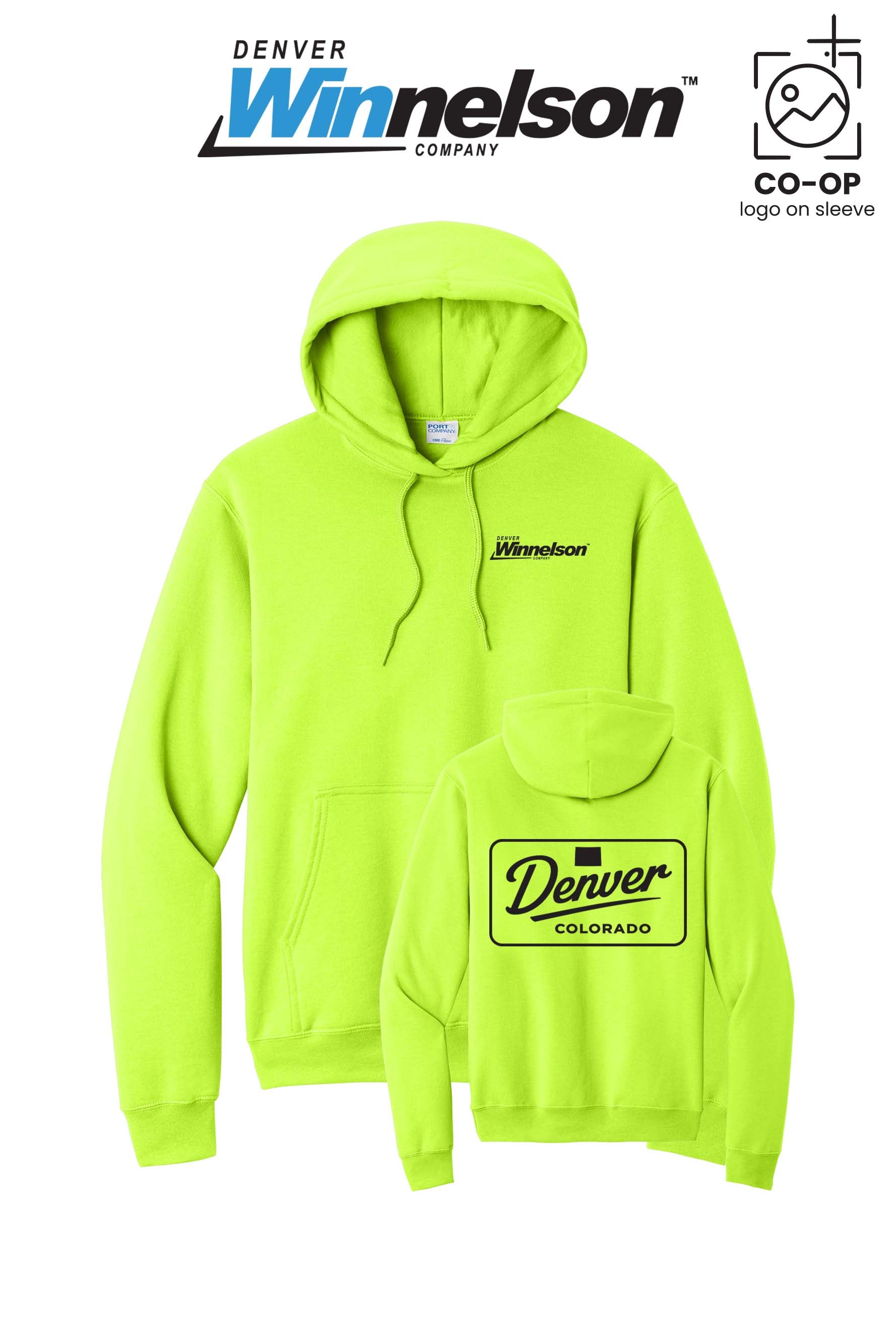 Port & Co™ Core Fleece Pullover Hooded Sweatshirt - Denver Winnelson