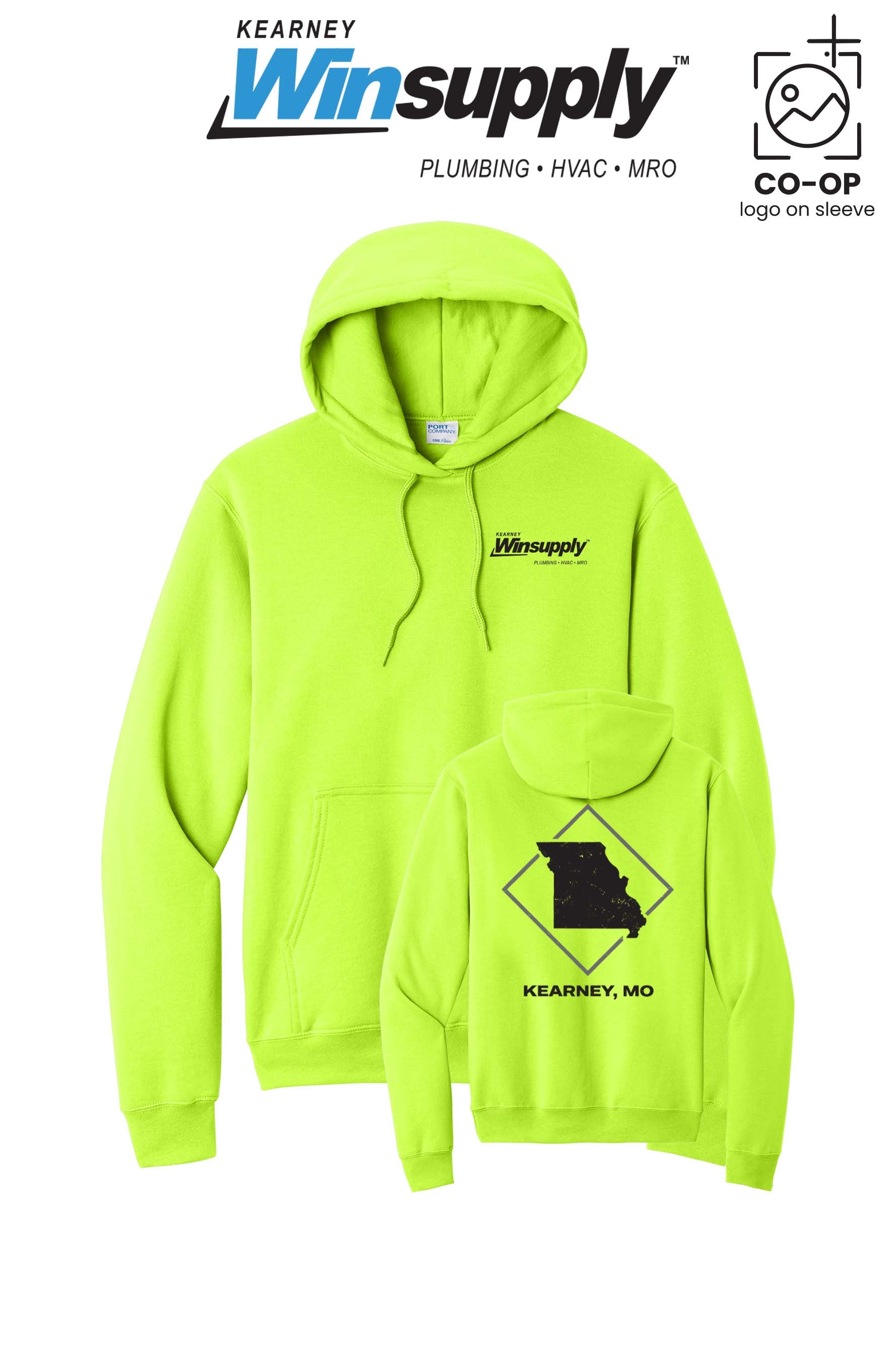 Port & Co™ Core Fleece Pullover Hooded Sweatshirt - Kearney Winsupply