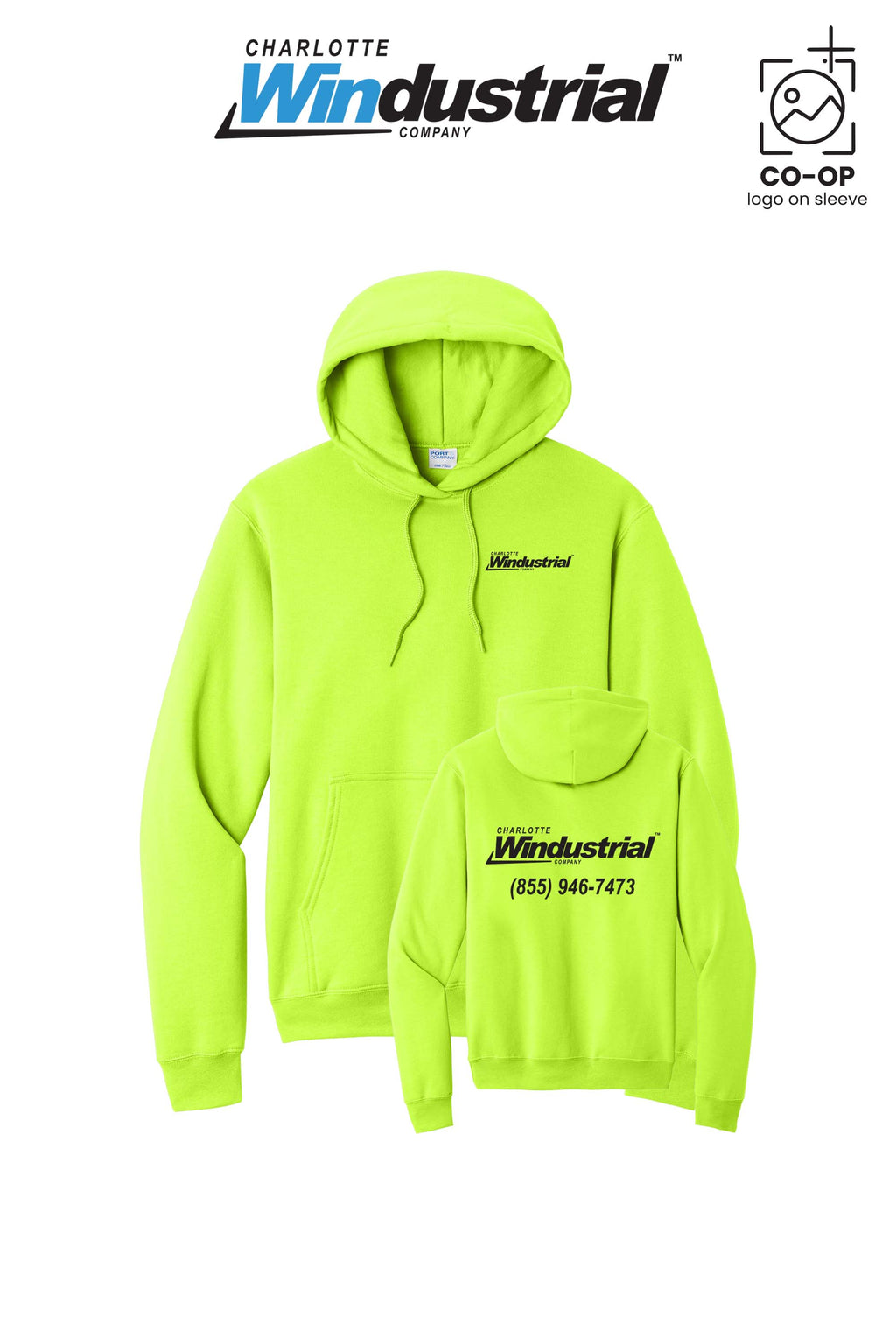 Port & Co™ Core Fleece Pullover Hooded Sweatshirt - Charlotte Windustrial