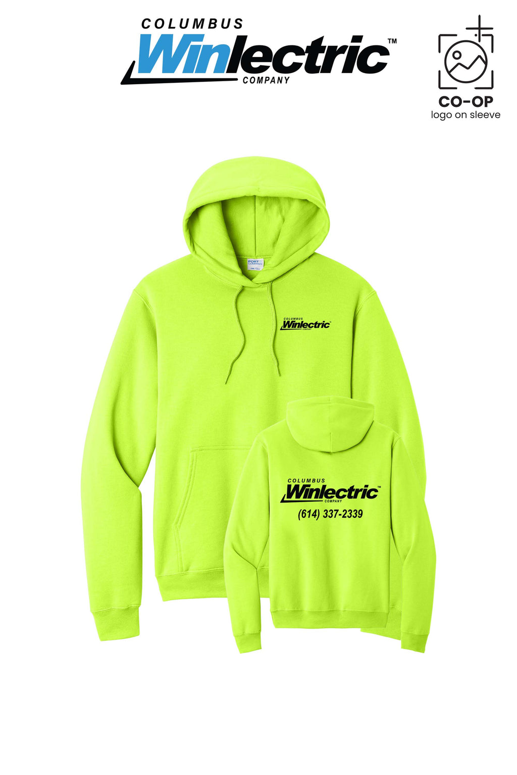 Port & Co™ Core Fleece Pullover Hooded Sweatshirt - Columbus Winlectric
