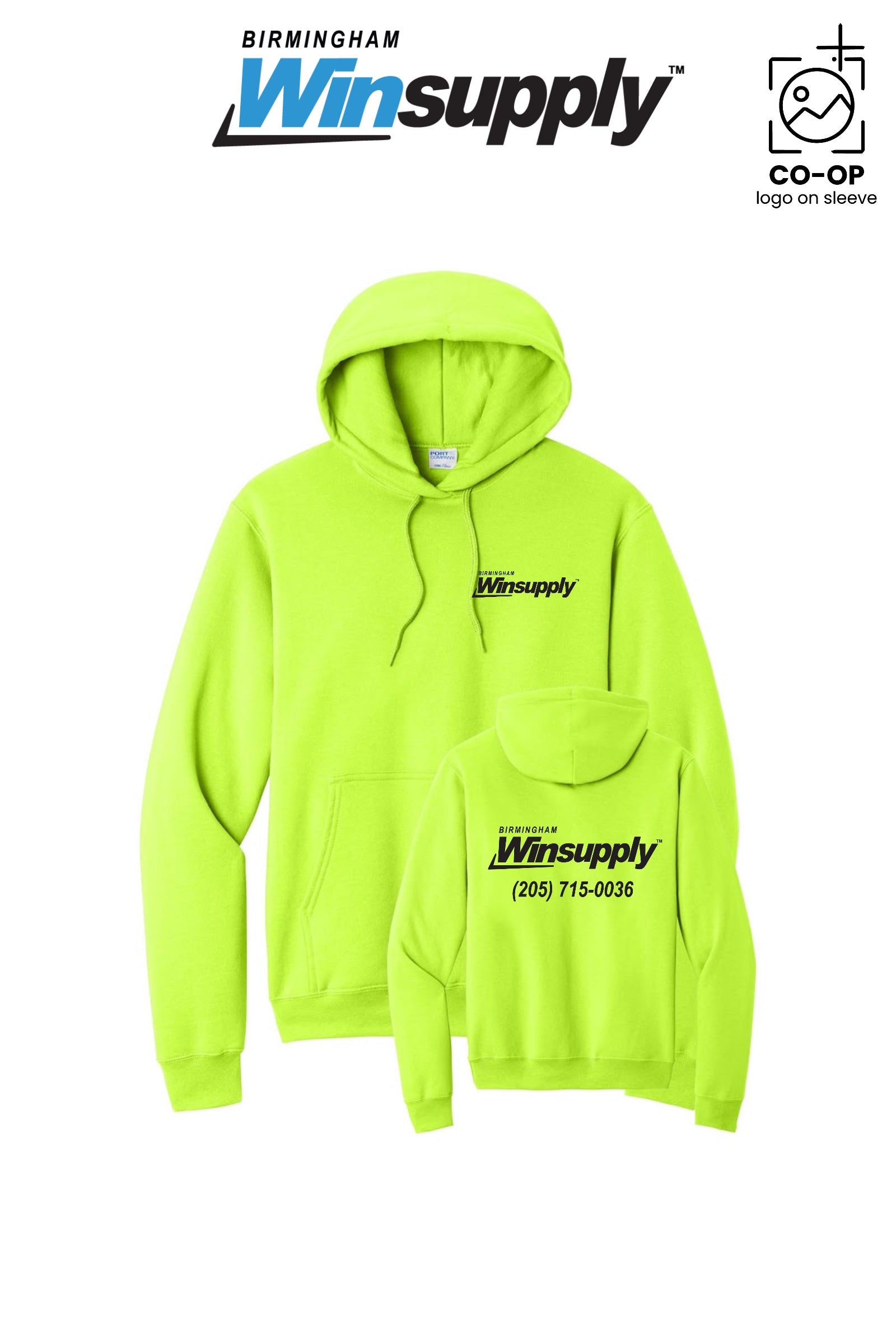 Port & Co™ Core Fleece Pullover Hooded Sweatshirt - Birmingham Winsupply