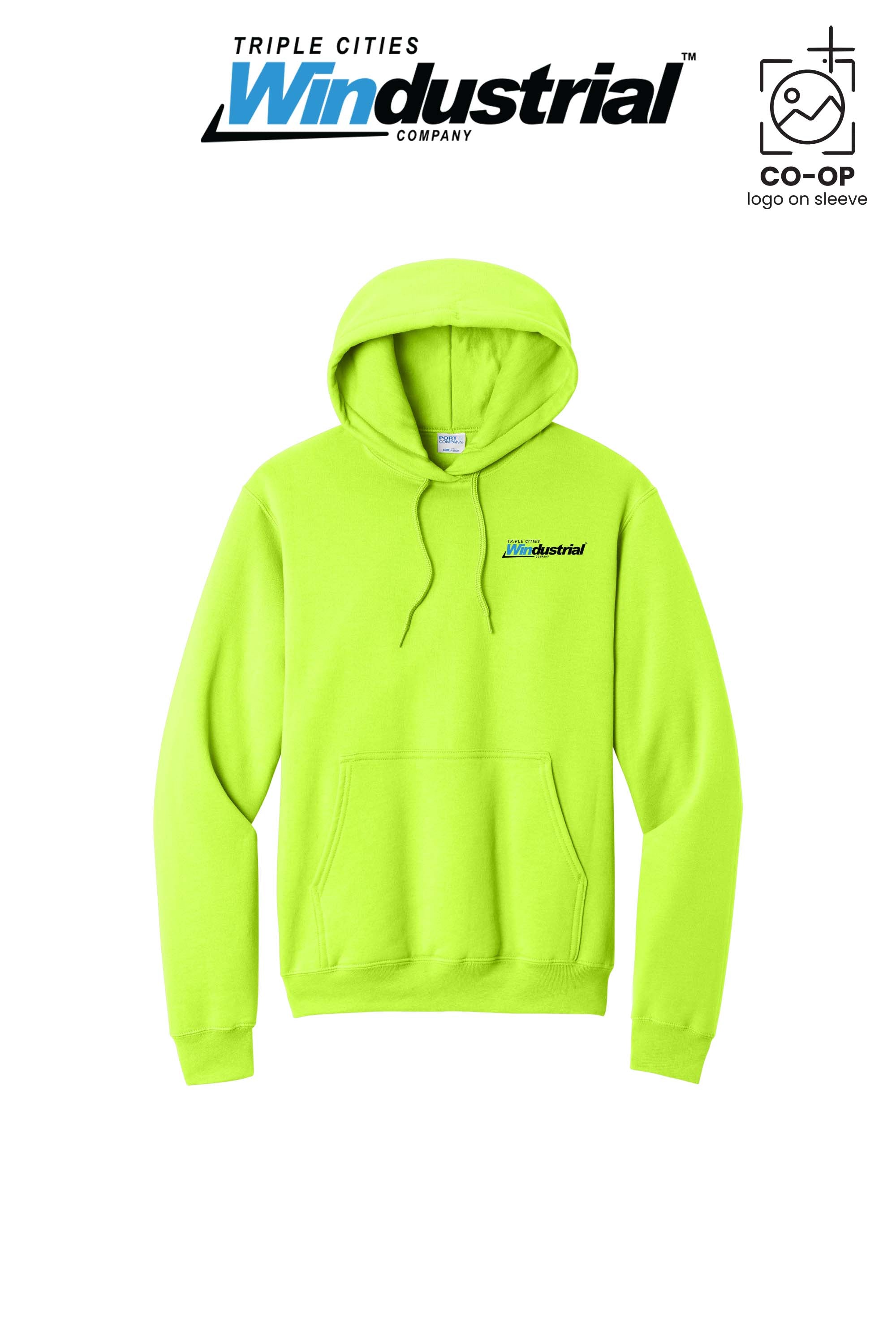 Port & Co™ Core Fleece Pullover Hooded Sweatshirt - Windustrial Triple Cities (Left Chest Only)