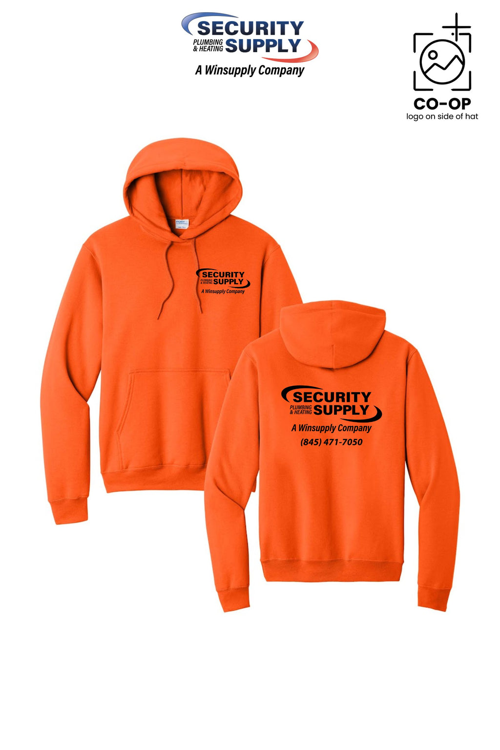 Port & Co™ Core Fleece Pullover Hooded Sweatshirt - Security Plumbing & Heating Supply - Poughkeepsie, NY