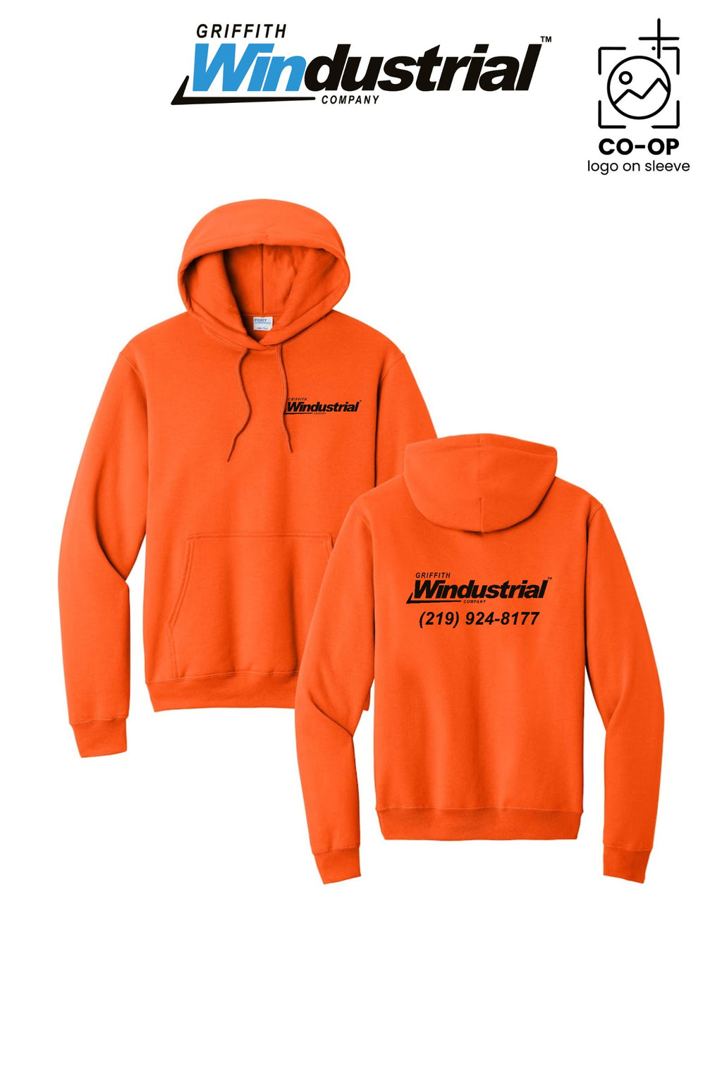 Port & Co™ Core Fleece Pullover Hooded Sweatshirt - Griffith Windustrial