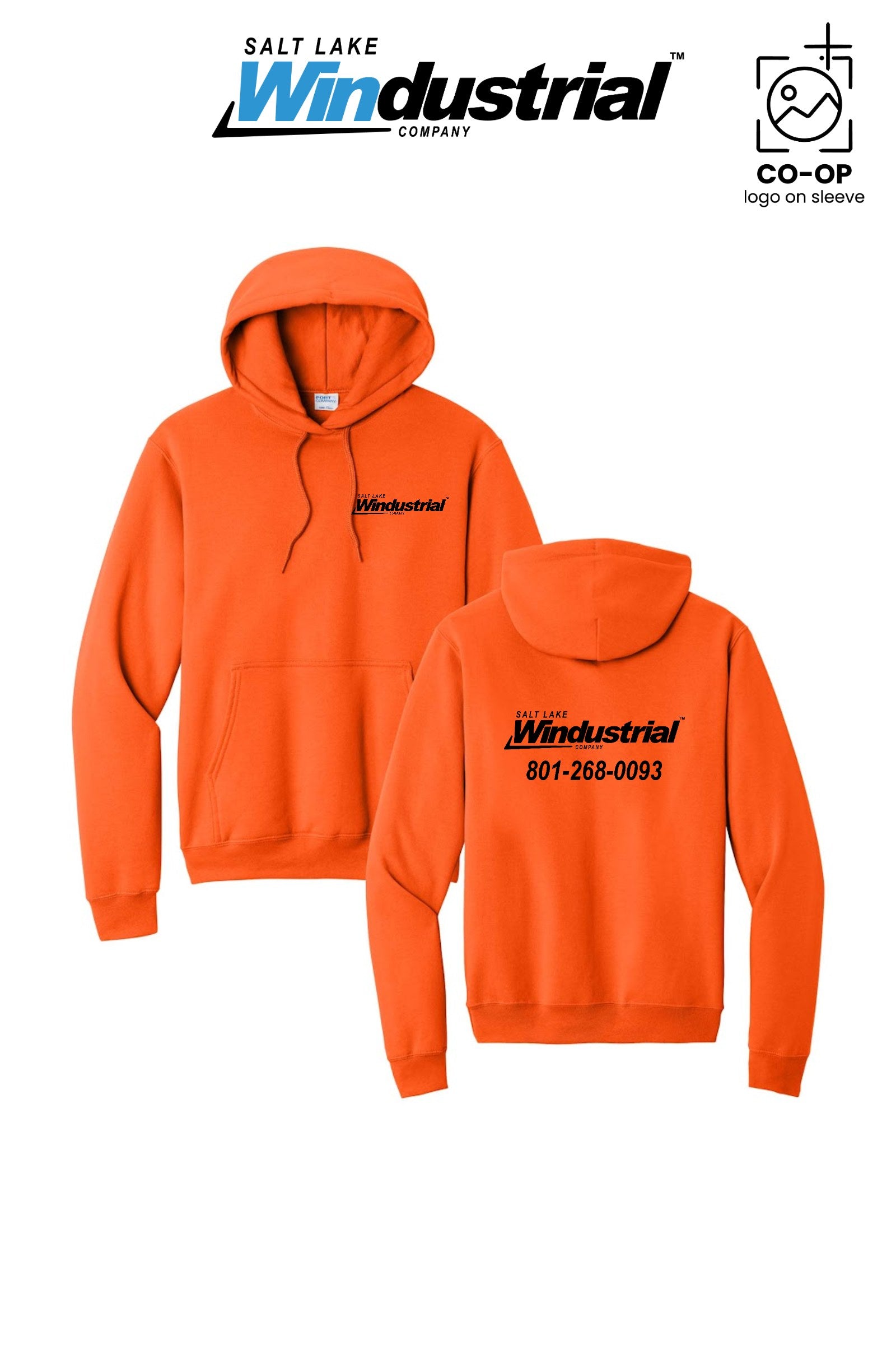 Port & Co™ Core Fleece Pullover Hooded Sweatshirt - Salt Lake Windustrial