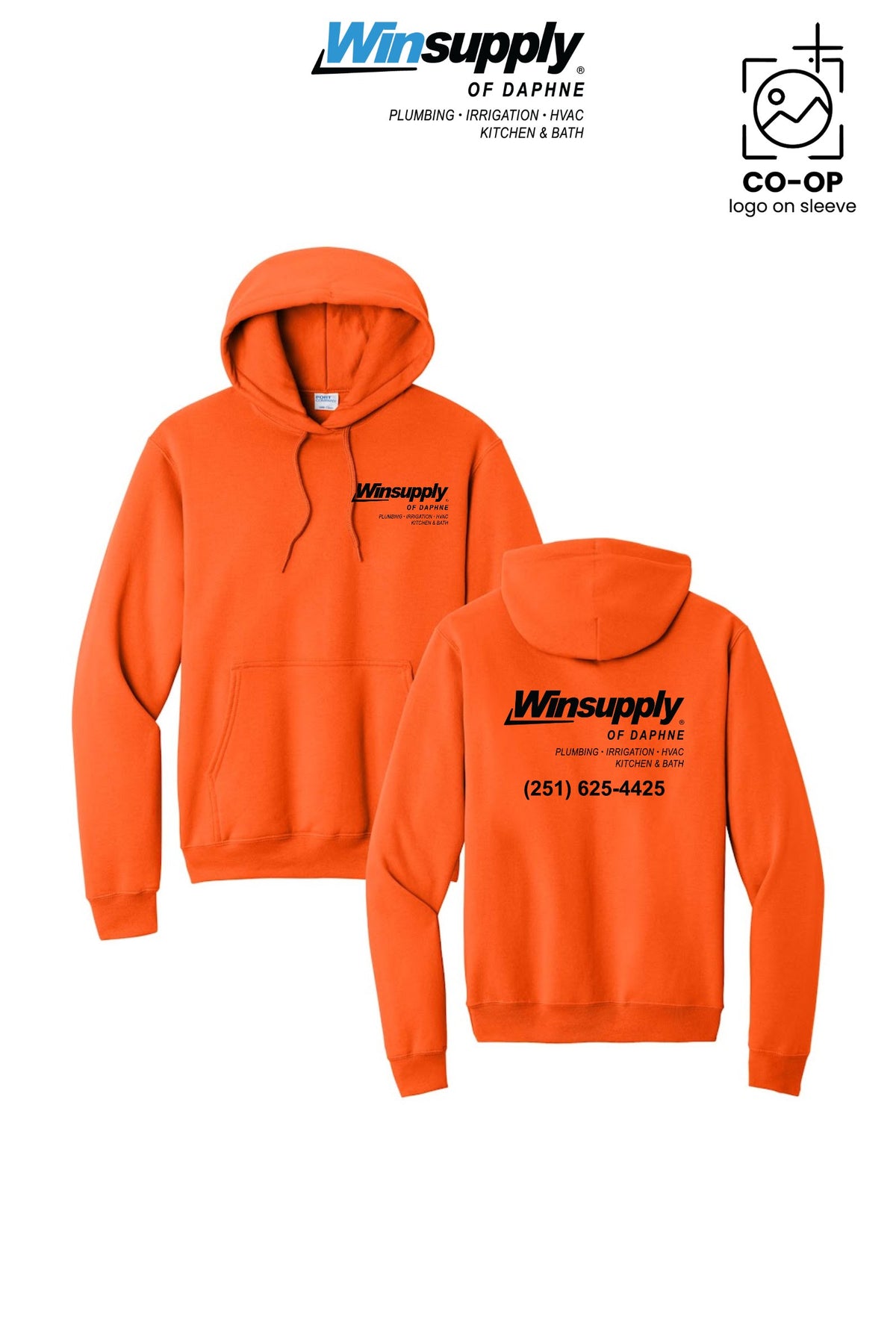 Port & Co™ Core Fleece Pullover Hooded Sweatshirt - Winsupply of Daphne