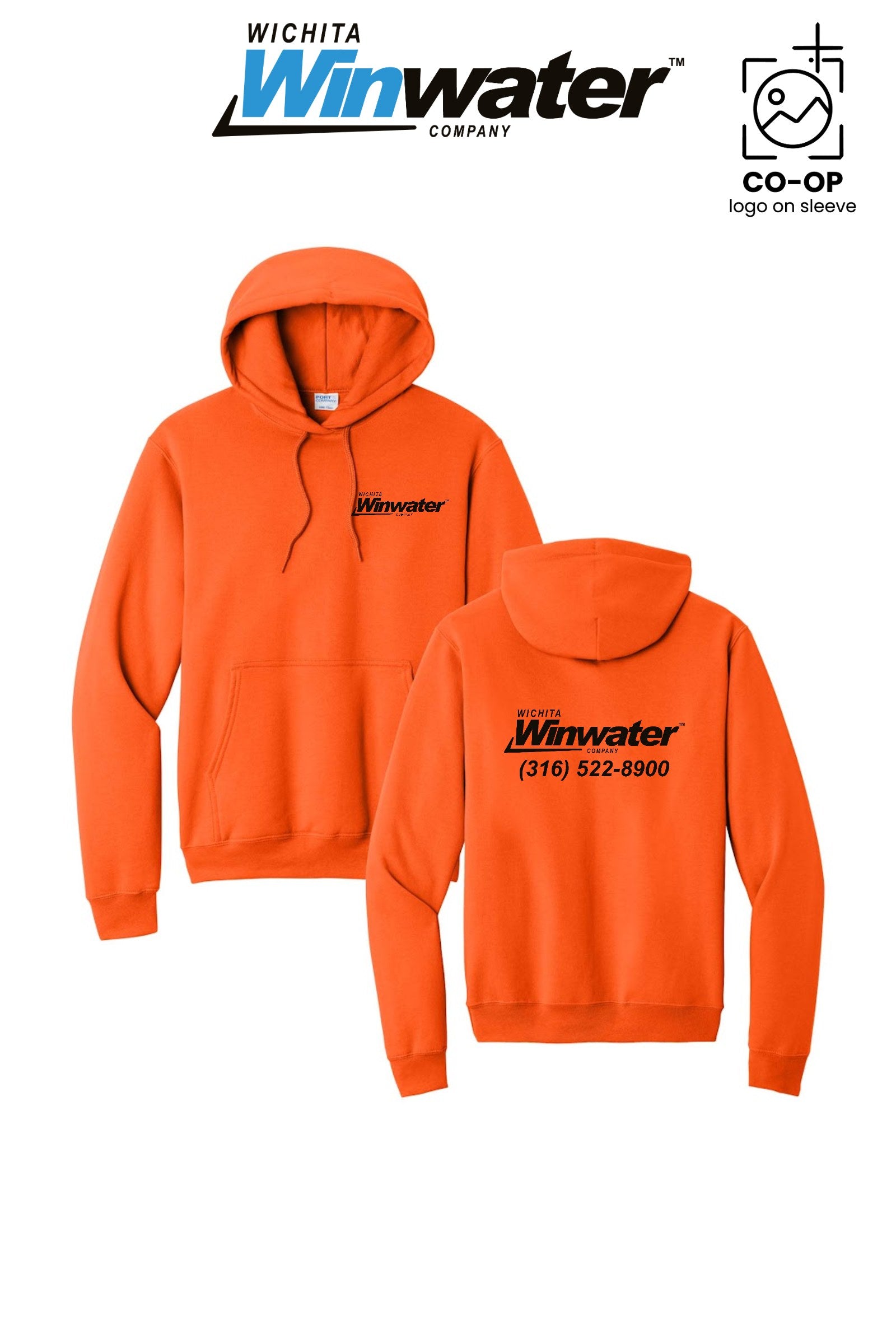Port & Co™ Core Fleece Pullover Hooded Sweatshirt - Wichita Winwater