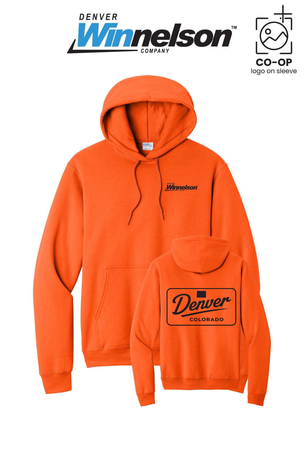 Port & Co™ Core Fleece Pullover Hooded Sweatshirt - Denver Winnelson