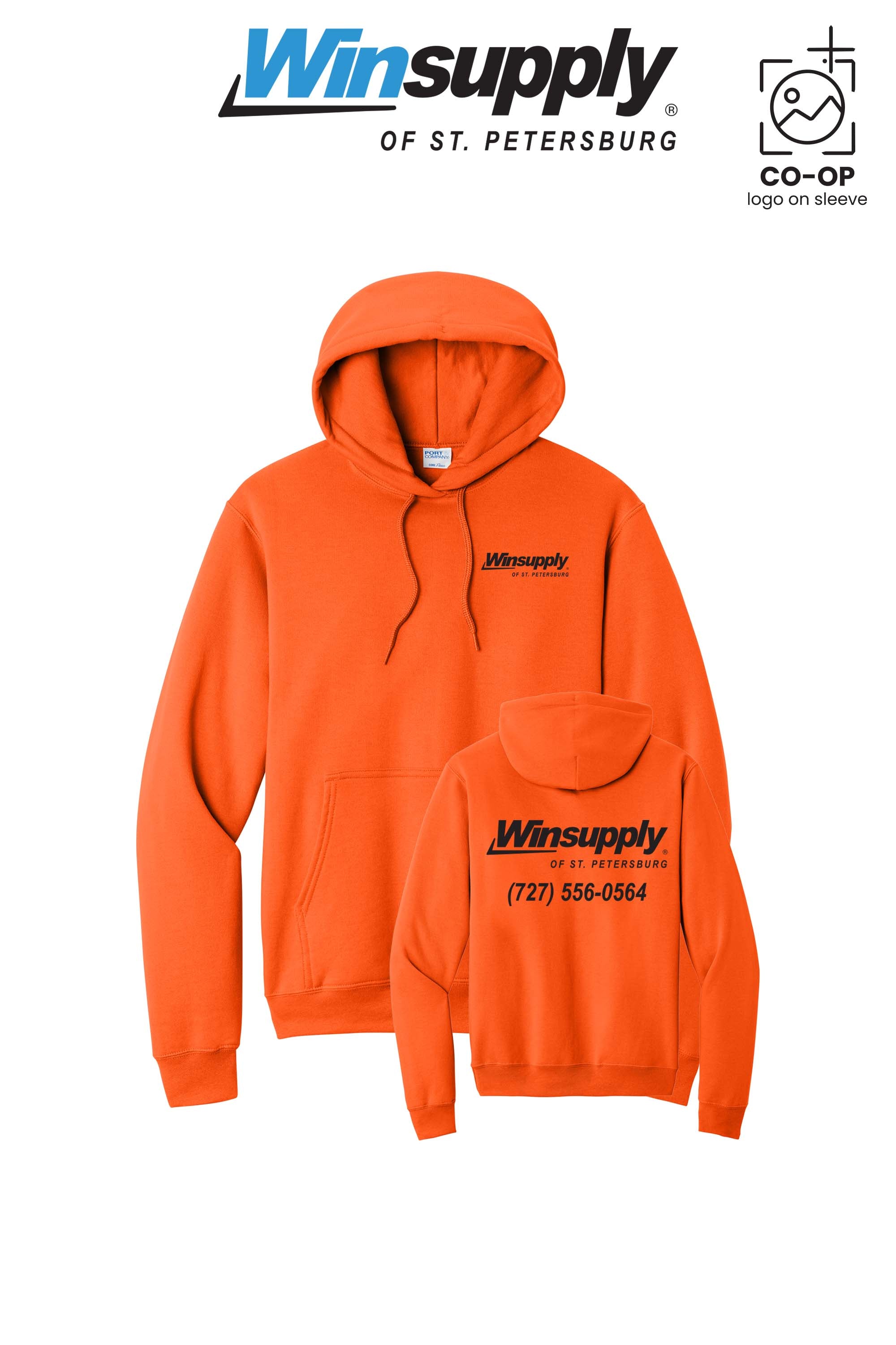 Port & Co™ Core Fleece Pullover Hooded Sweatshirt - Winsupply of St. Petersburg