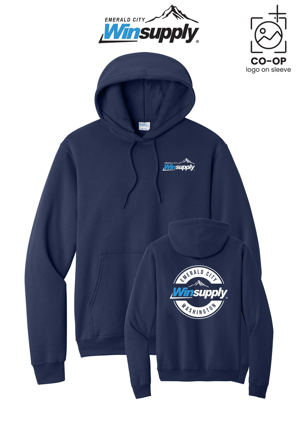 Port & Co™ Core Fleece Pullover Hooded Sweatshirt - Winsupply Emerald City