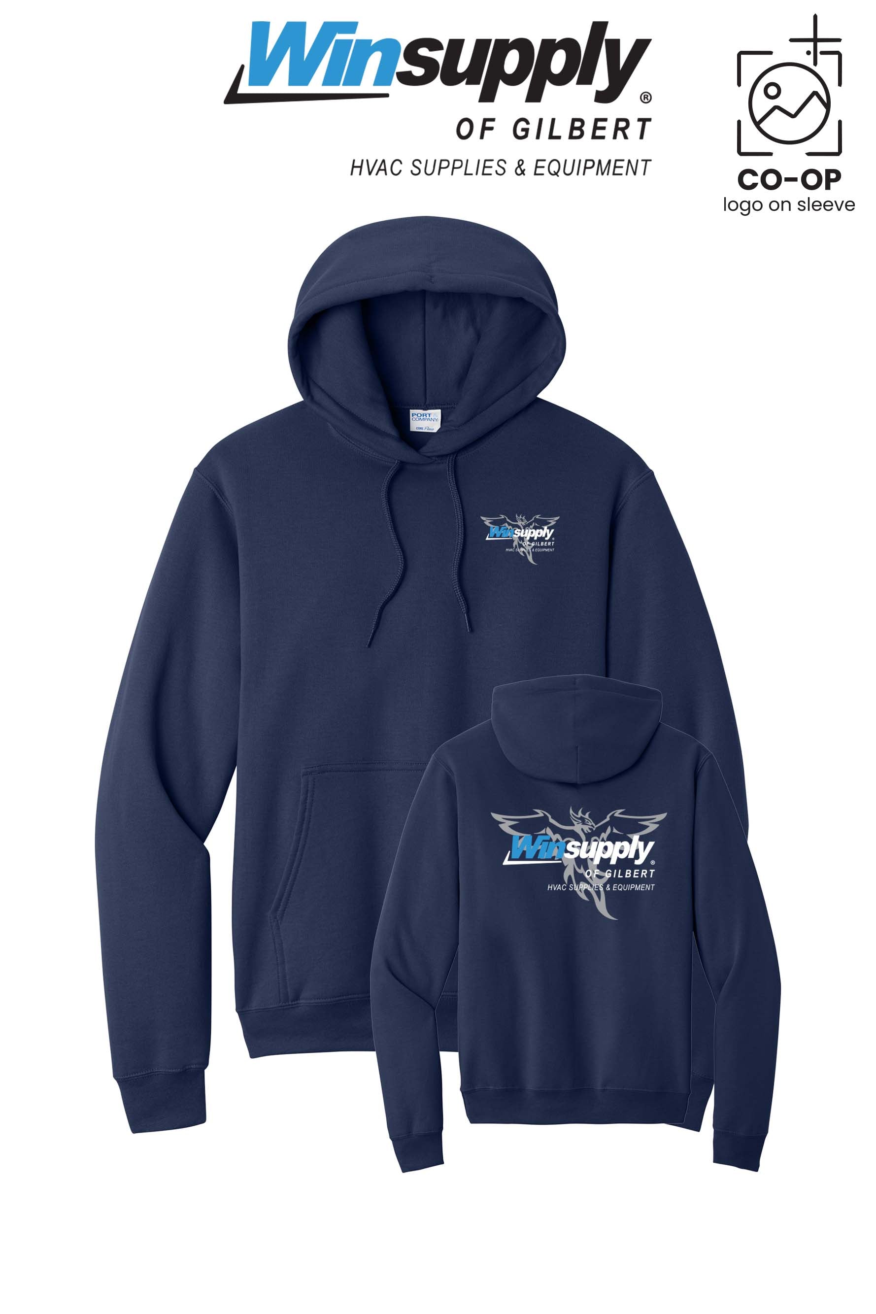 Port & Co™ Core Fleece Pullover Hooded Sweatshirt - Winsupply of Gilbert