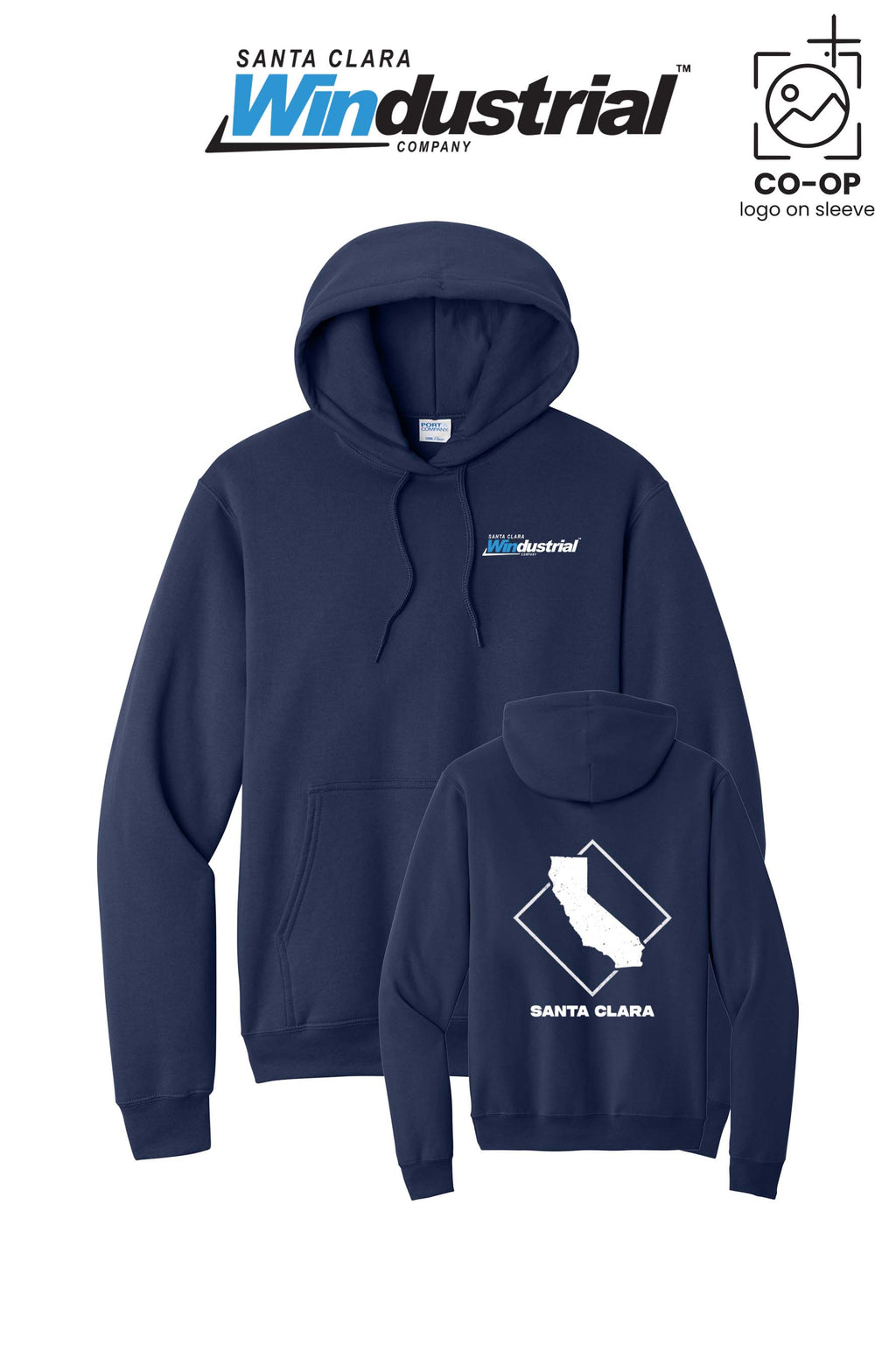 Port & Co™ Core Fleece Pullover Hooded Sweatshirt - Santa Clara Windustrial