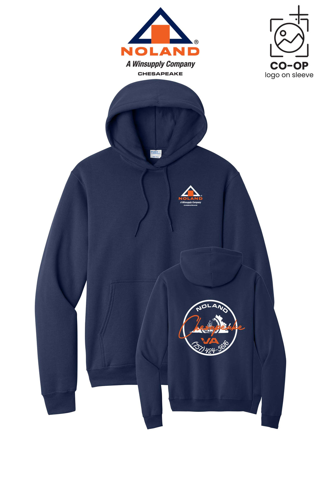 Port & Co™ Core Fleece Pullover Hooded Sweatshirt - Noland Company Chesapeake
