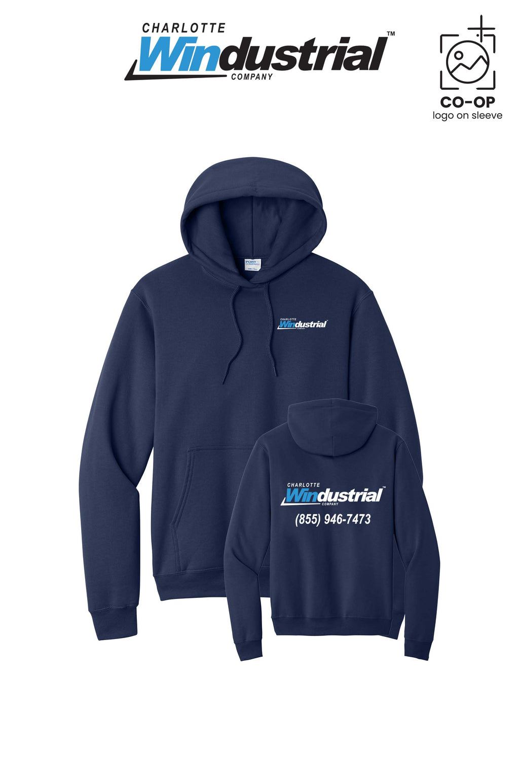Port & Co™ Core Fleece Pullover Hooded Sweatshirt - Charlotte Windustrial